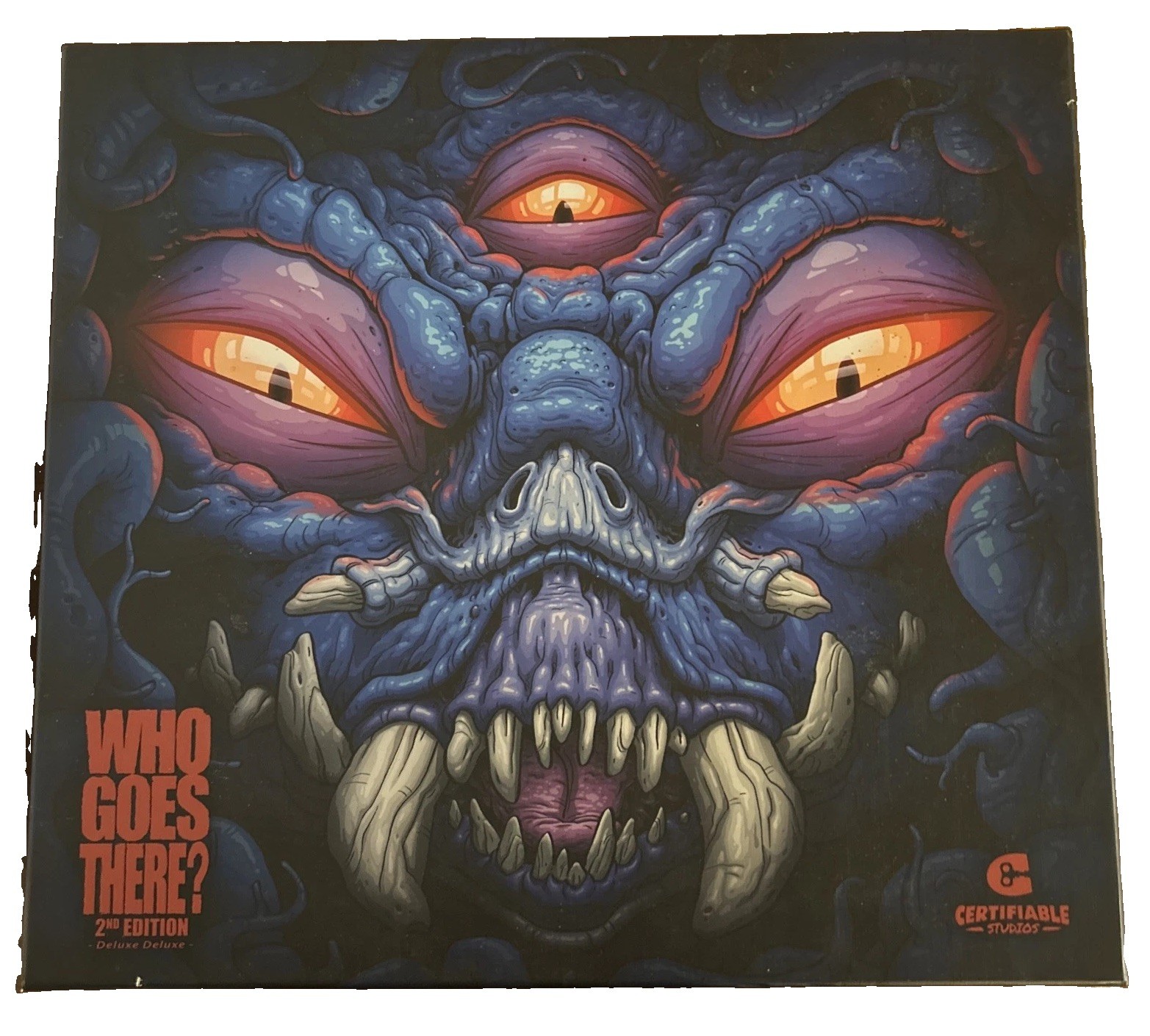 Who Goes There? 2nd Ed Board Game Kickstarter Deluxe Certifiable Studios CIB EUC