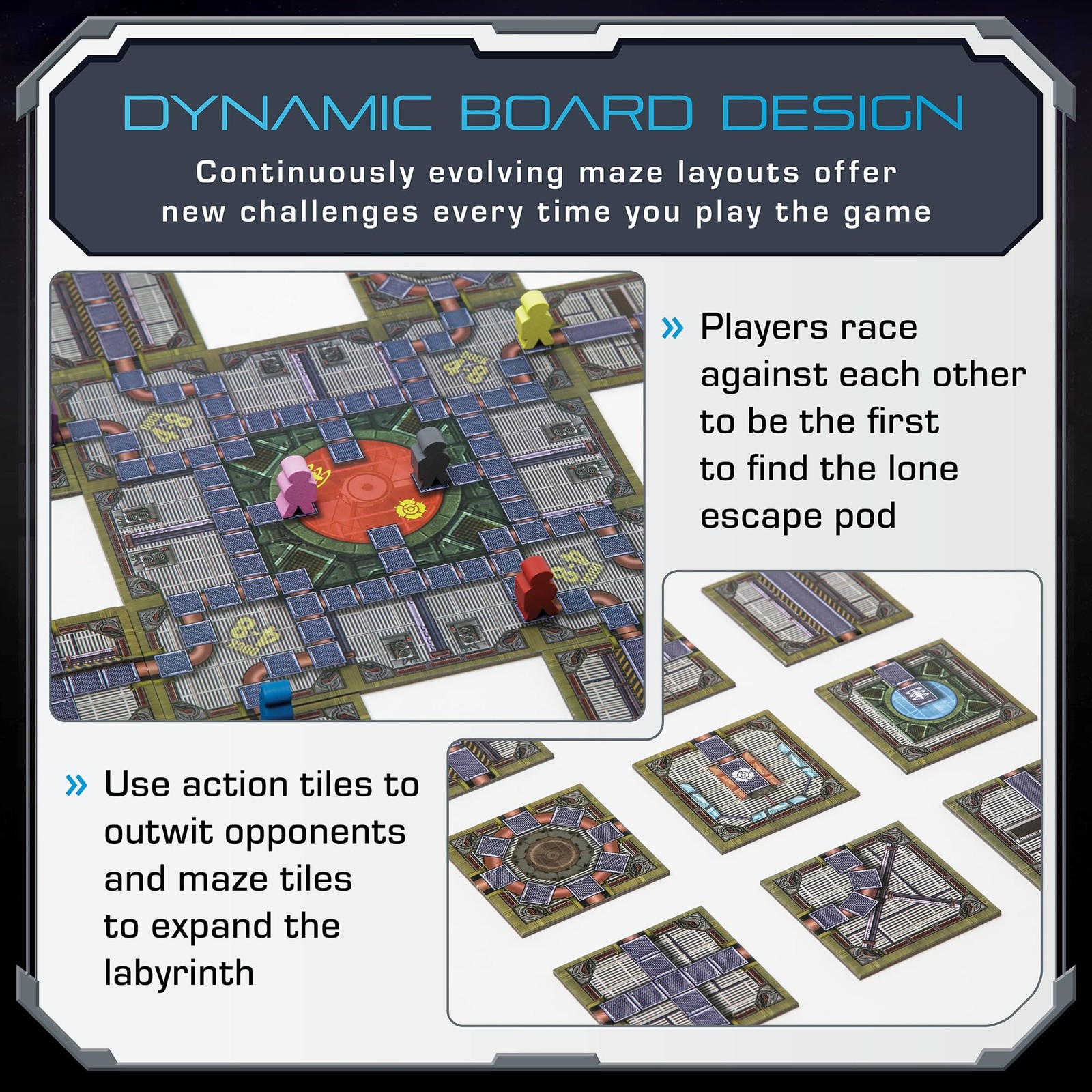 No Escape Board Game – Strategy Board Games for Adults, Family Games, Party G…