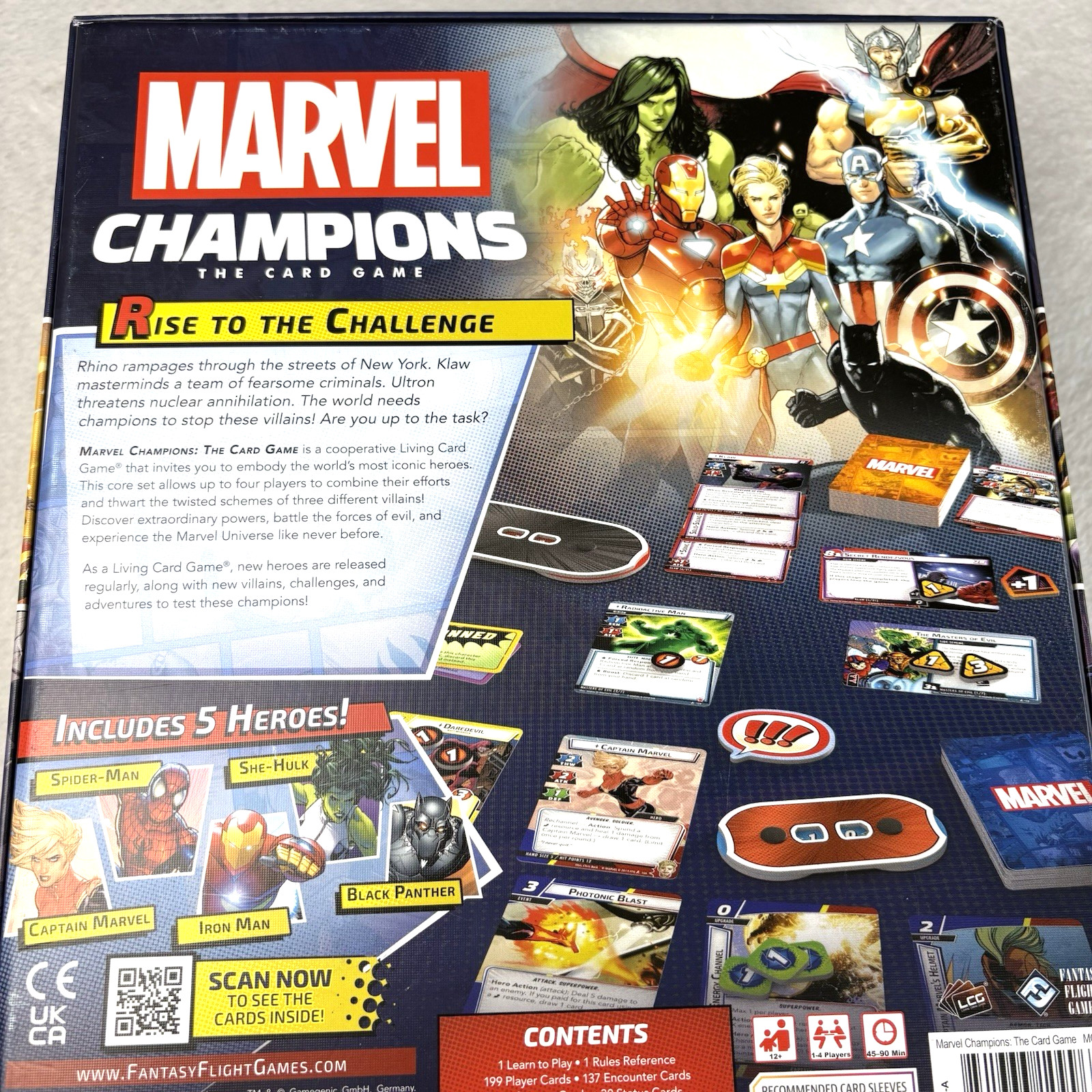 COMPLETE! Marvel Champions The Card Game MC01EN Board Core Set w/ Sealed Decks!