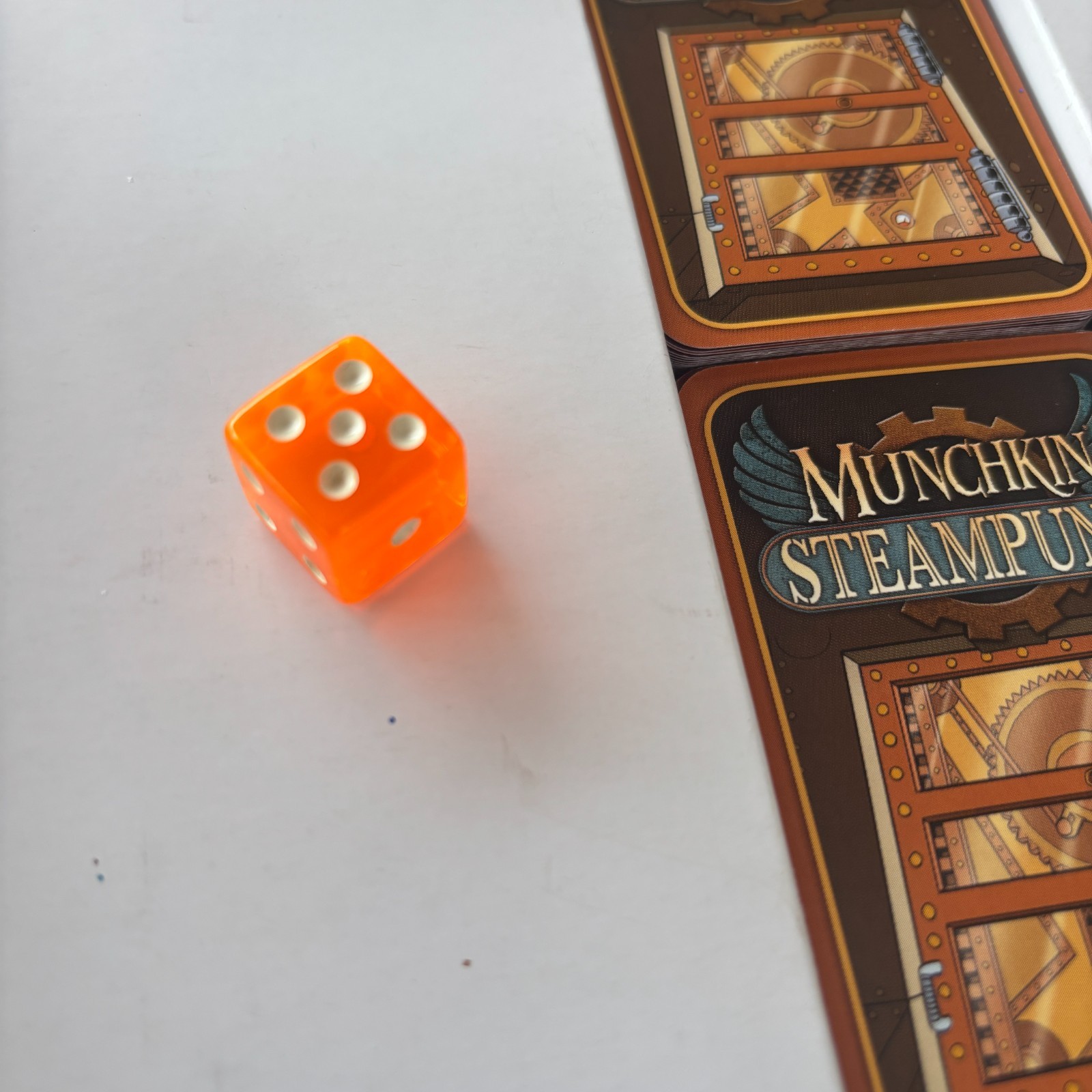 Munchkin Steampunk Deluxe – Board Card Game – Steve Jackson (some missing parts)