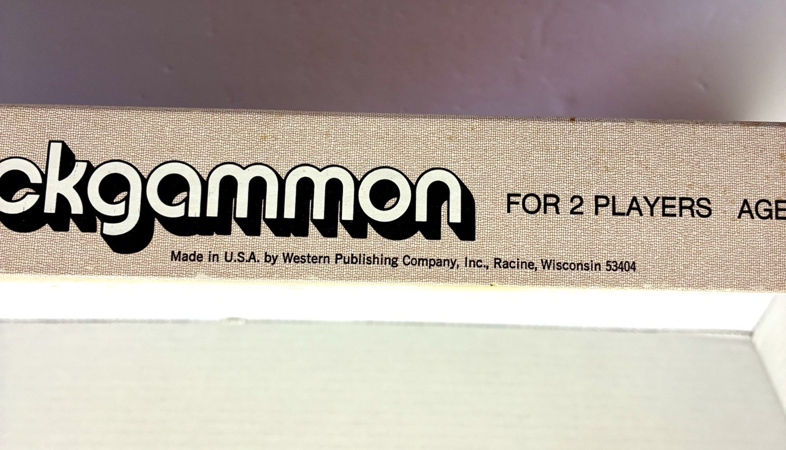 Vintage 1973 Whitman Board Game Backgammon Set Complete Made in USA