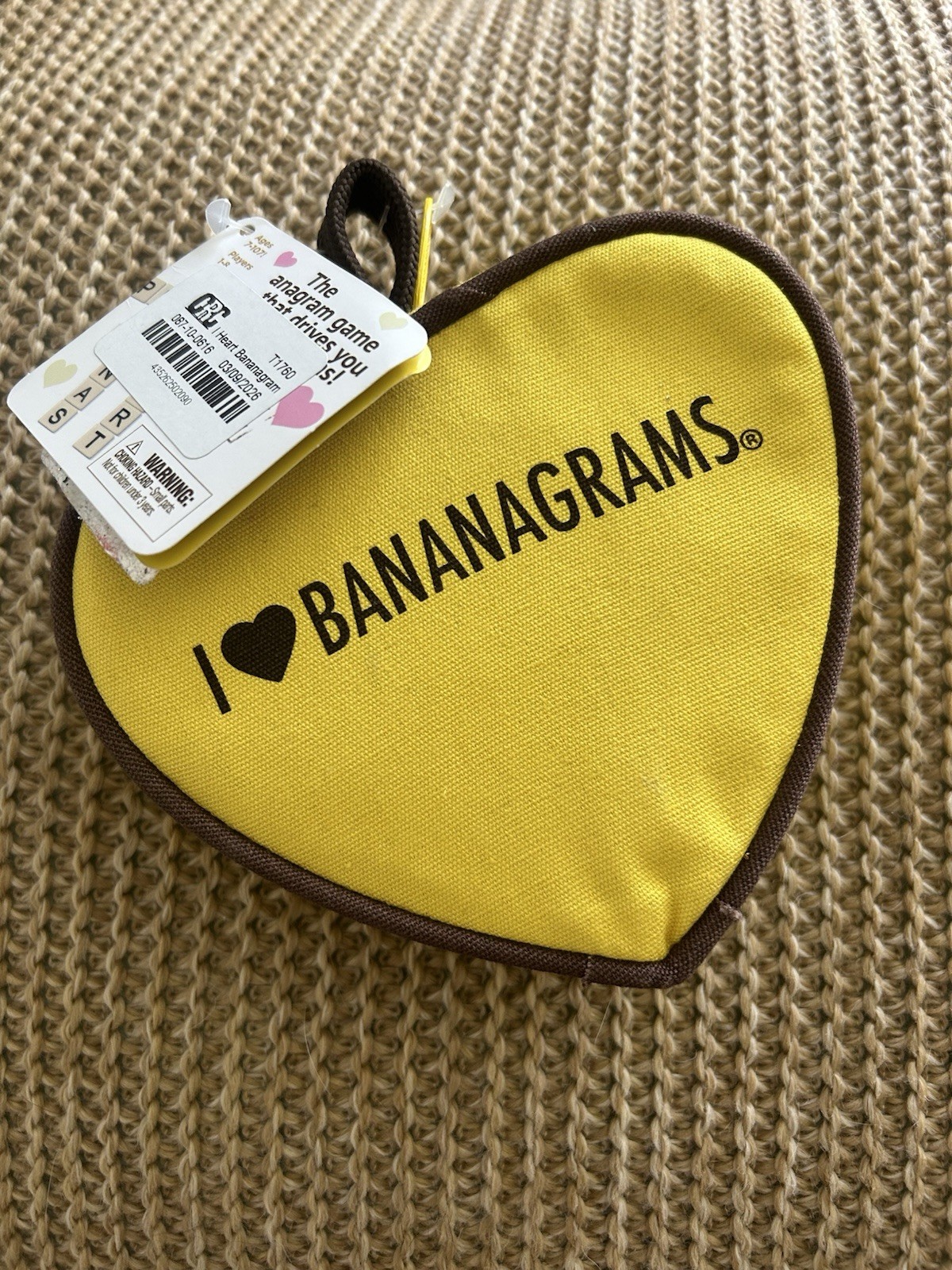 New I Heart Bananagrams Word Game