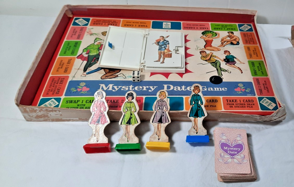 Mystery Date Game Board Game Vintage Complete Set 1965 Milton Bradley