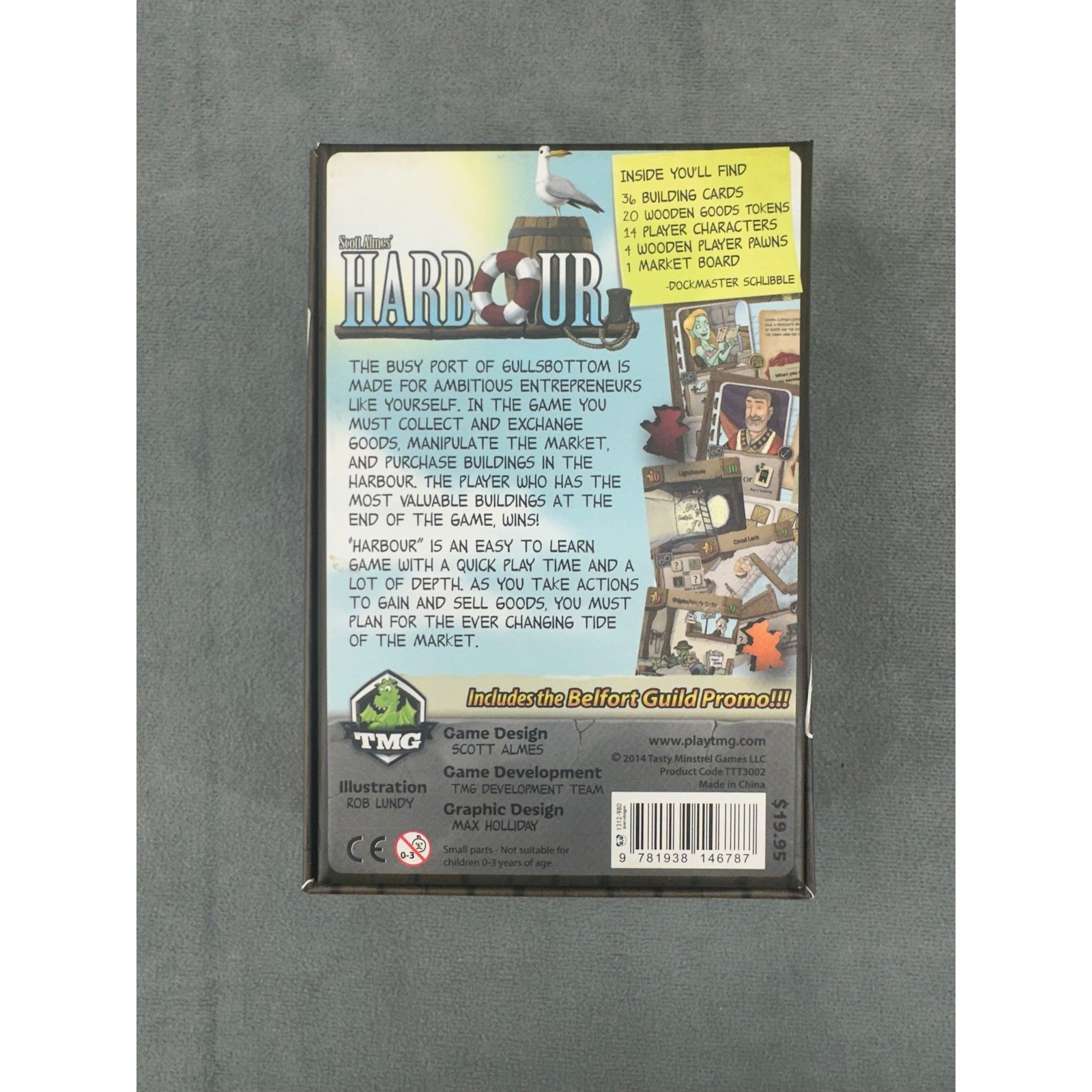 Harbour Board Game Scott Almes Tasty Minstrel Games TMG 1-4 Players Complete