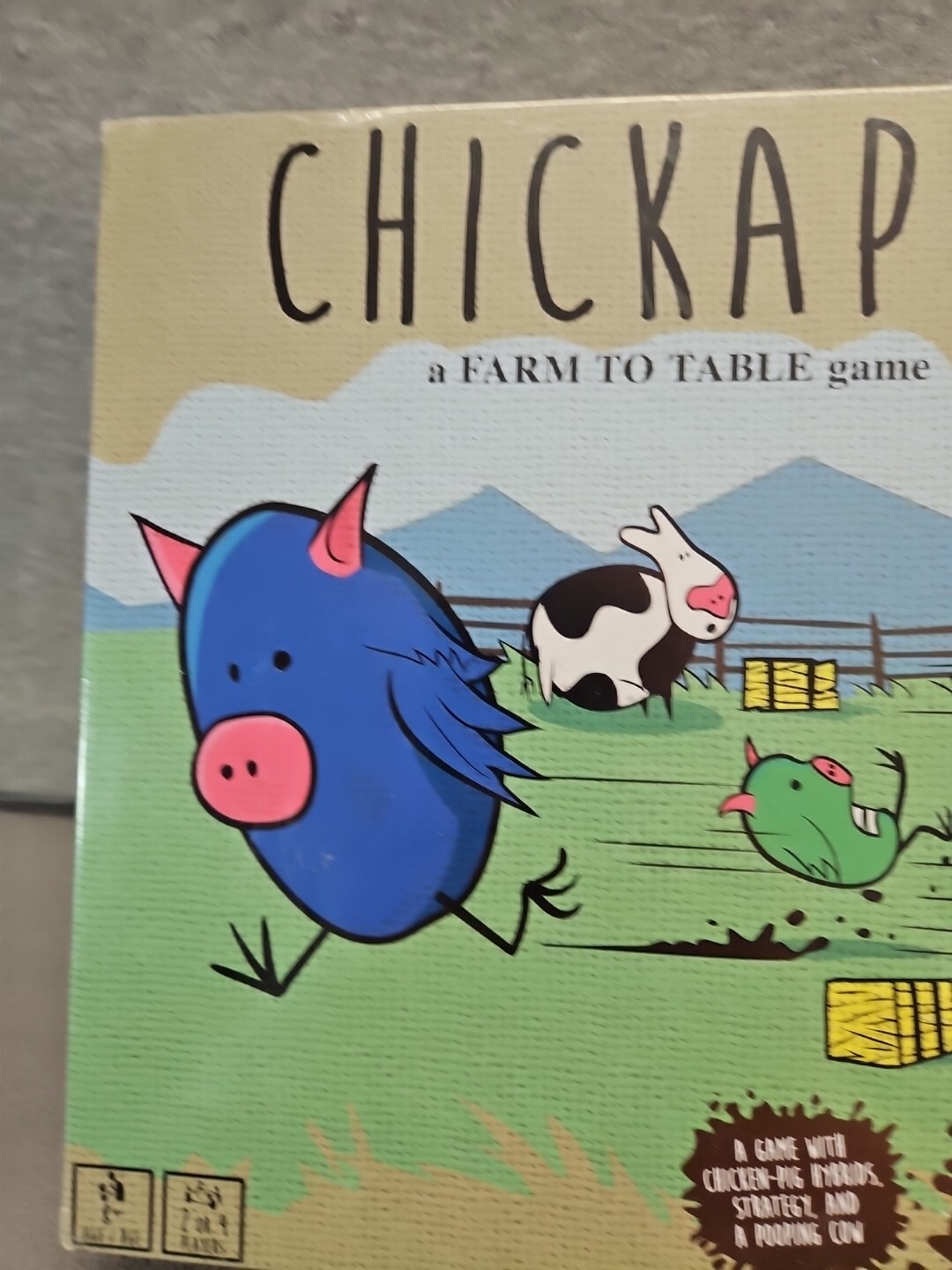 Chickapig Strategic Board Game Family Friendly Game For 2 or 4 Players with T5