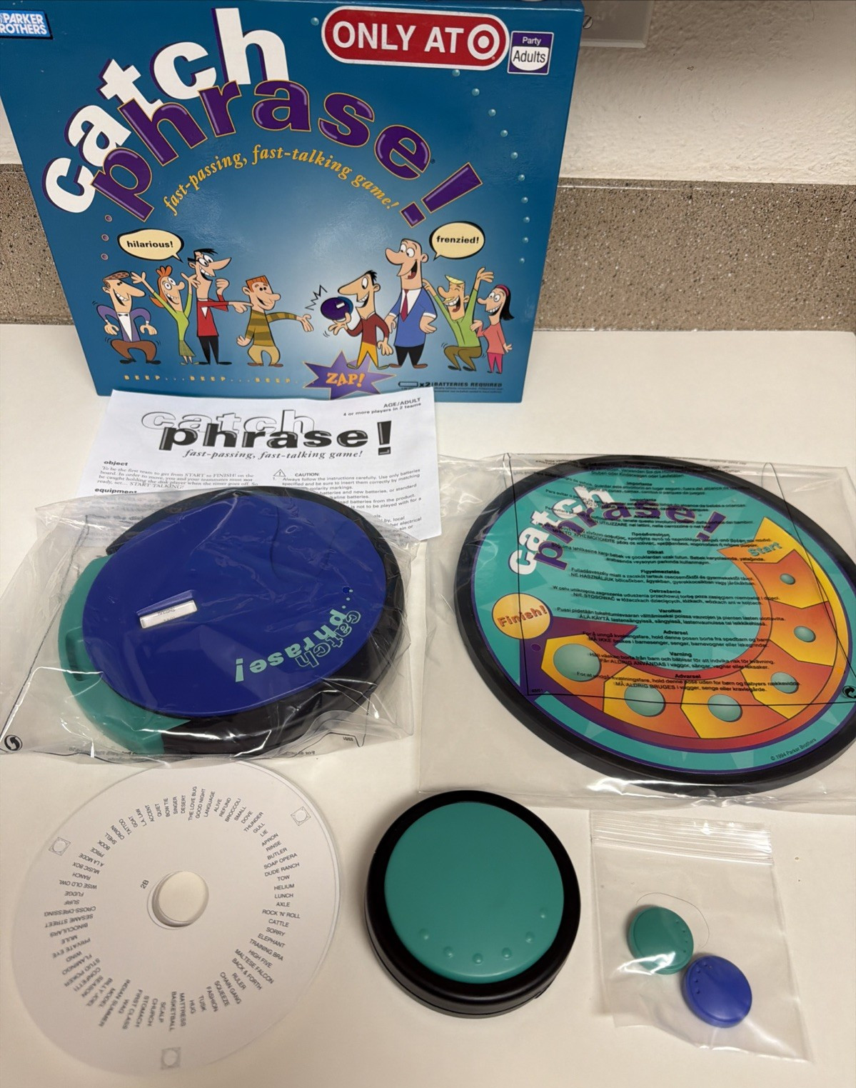 Catch Phrase Board Game 100% Complete 2007 Target Timer Tested & Works VG