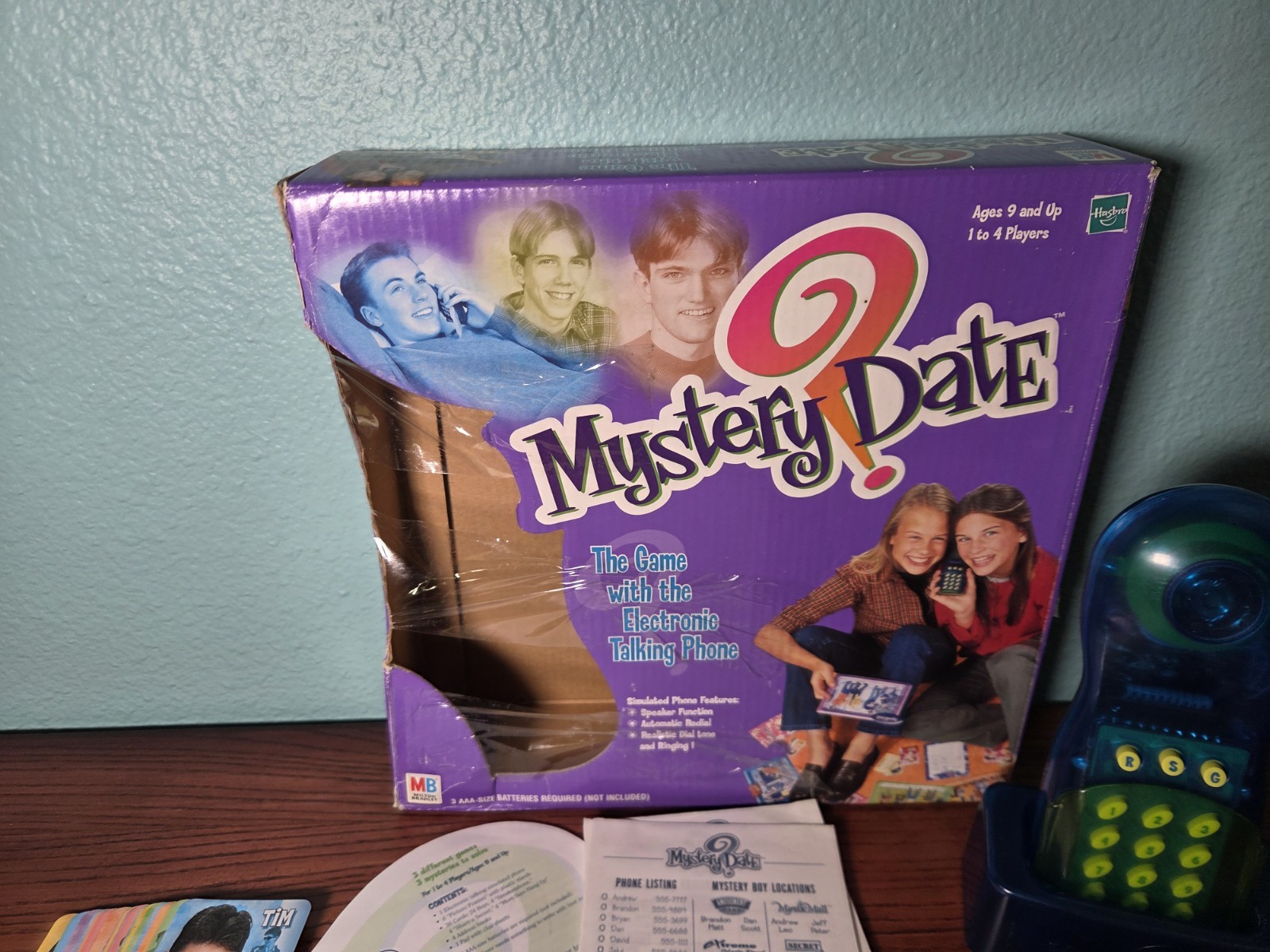 Mystery Date Electronic Talking Phone Game 2000 Missing One Card Holder