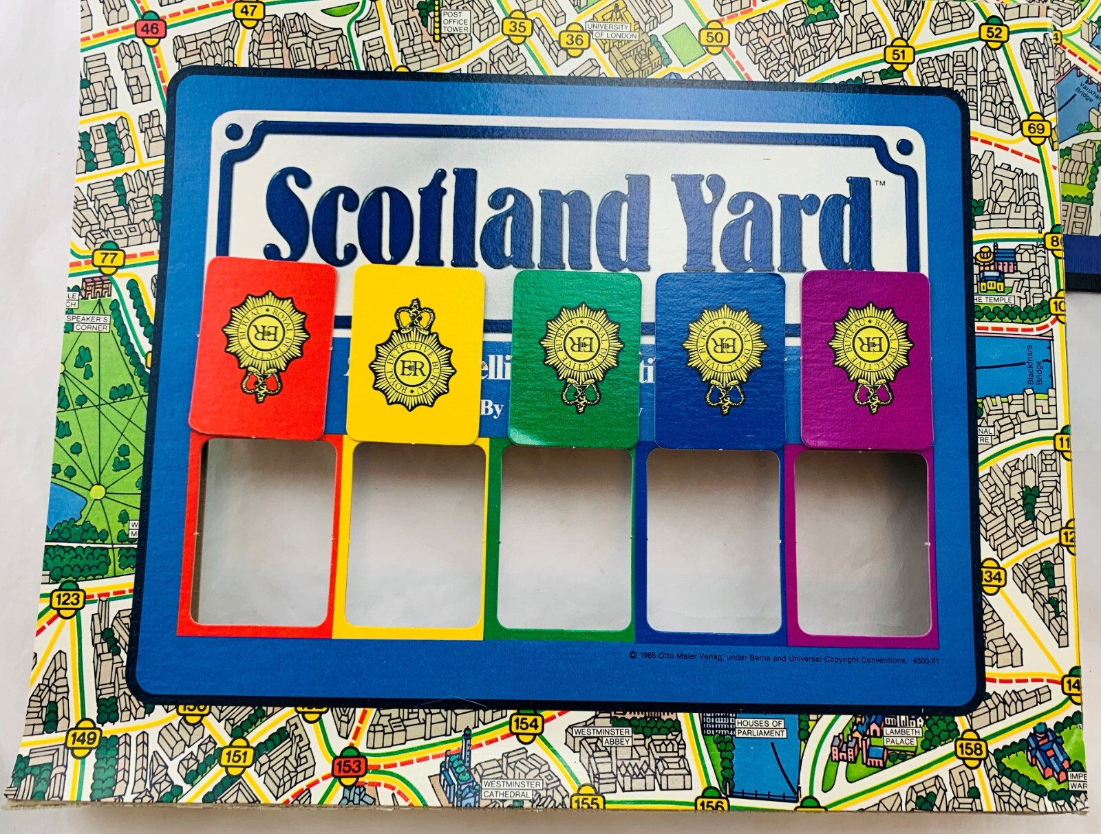 1985 Scotland Yard Game by Milton Bradley Complete Great Condition FREE SHIPPING