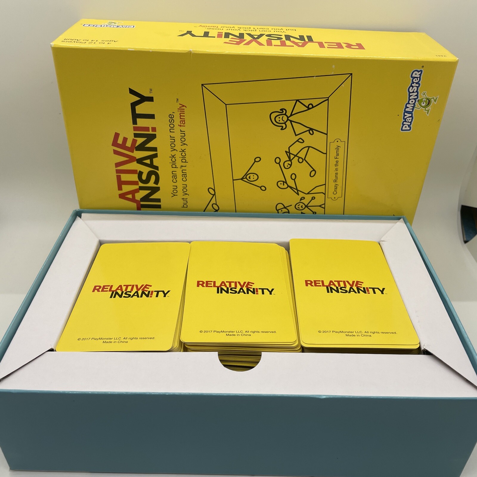 Relative Insanity Board Card Game Fun Family Nights 14 Years & Up Unisex Used