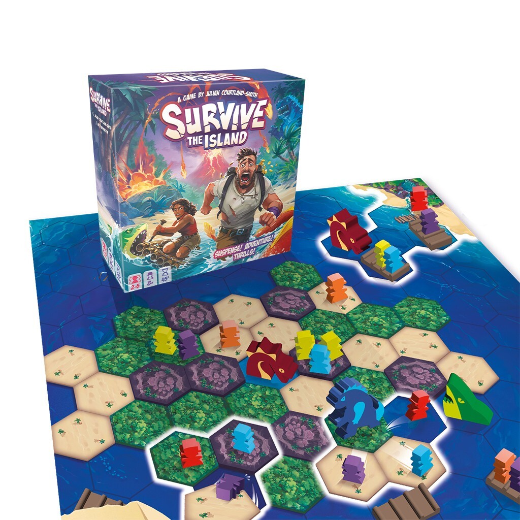 Survive The Island Board Game Zygomatic ZYGSTI01US Tile Family Escape