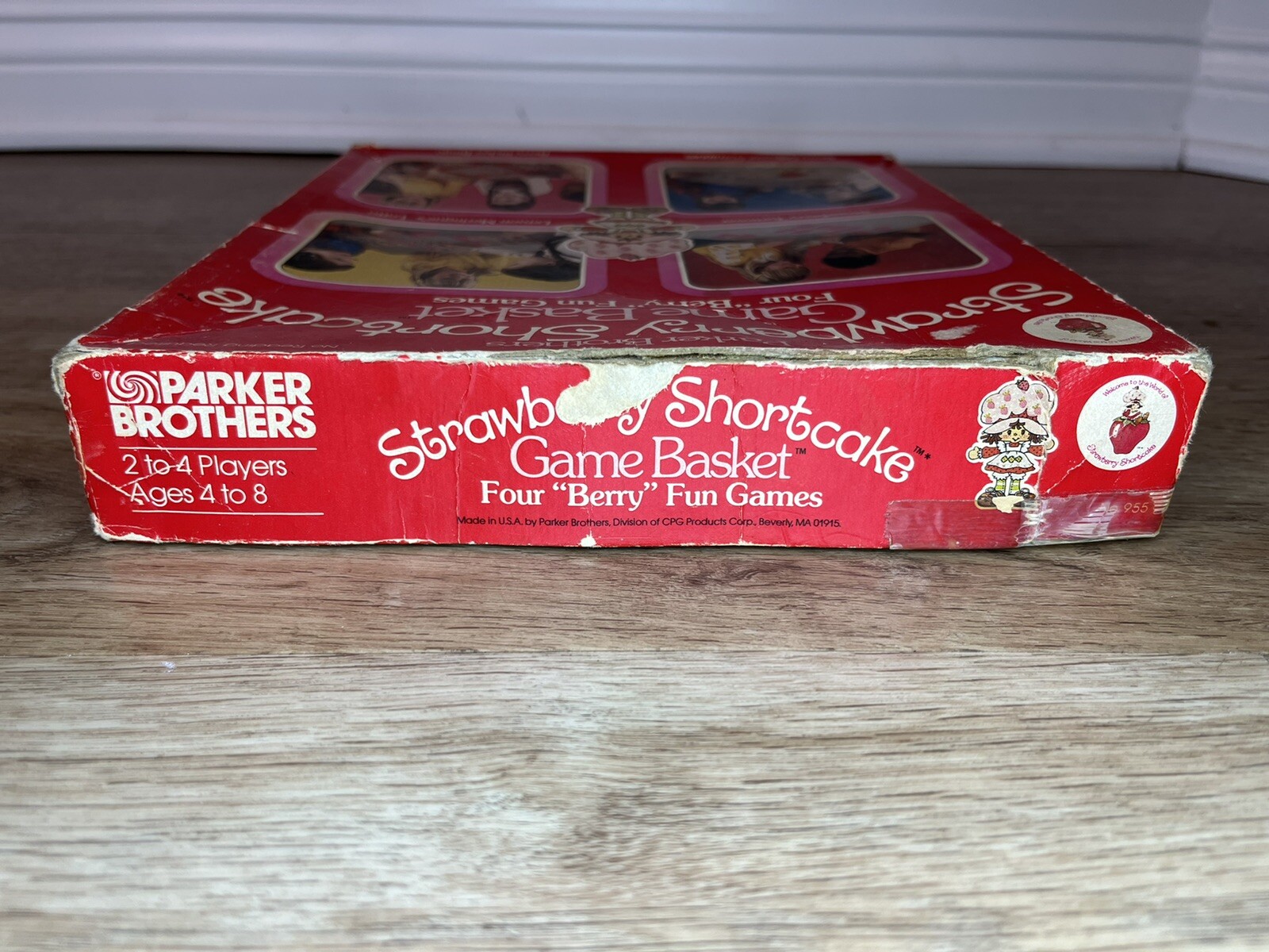 Vintage 1981 Stawberry Shortcake Game Basket Four “Berry” Fun Games Parker Bros
