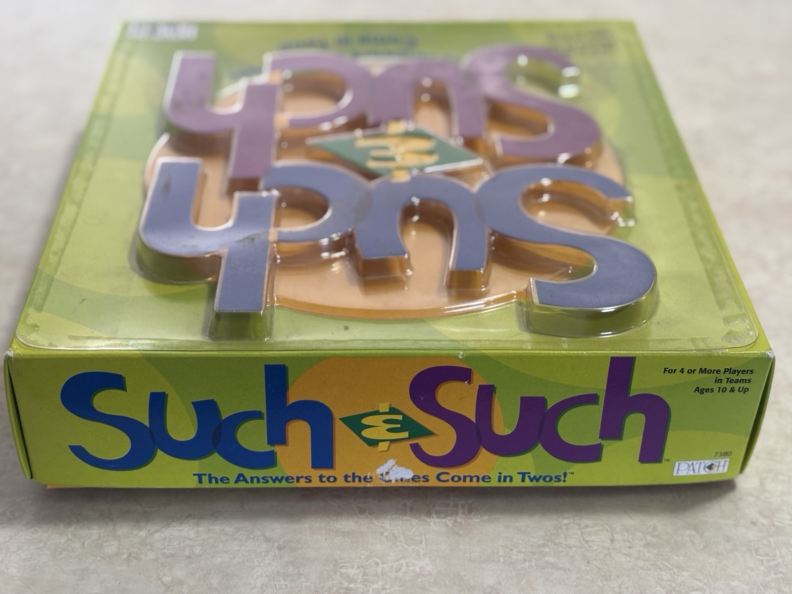 Such & Such Game-Patch Products The Answers To The Clues Come In Twos! Complete