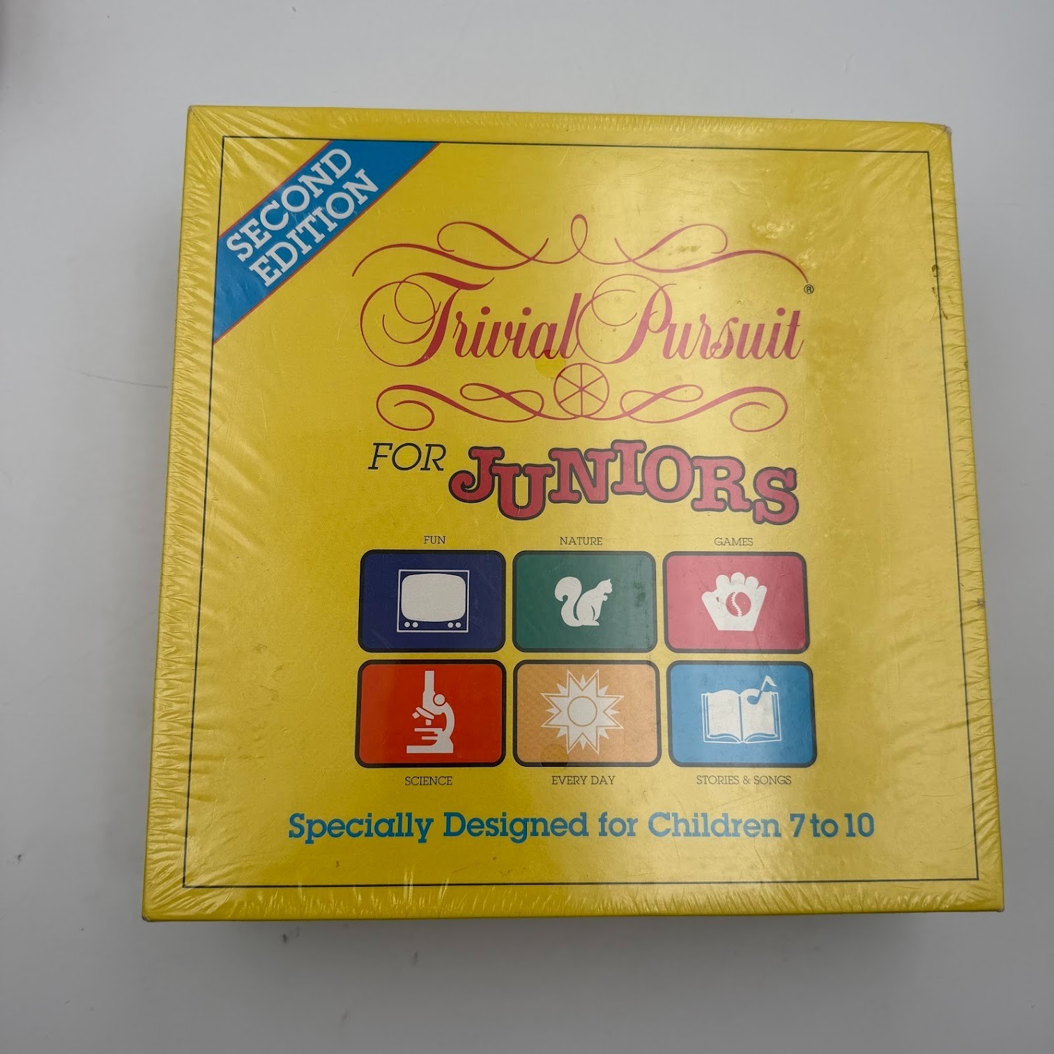 Trivial Pursuit For Juniors Second Edition Board Game 1990 Vintage NOS Sealed