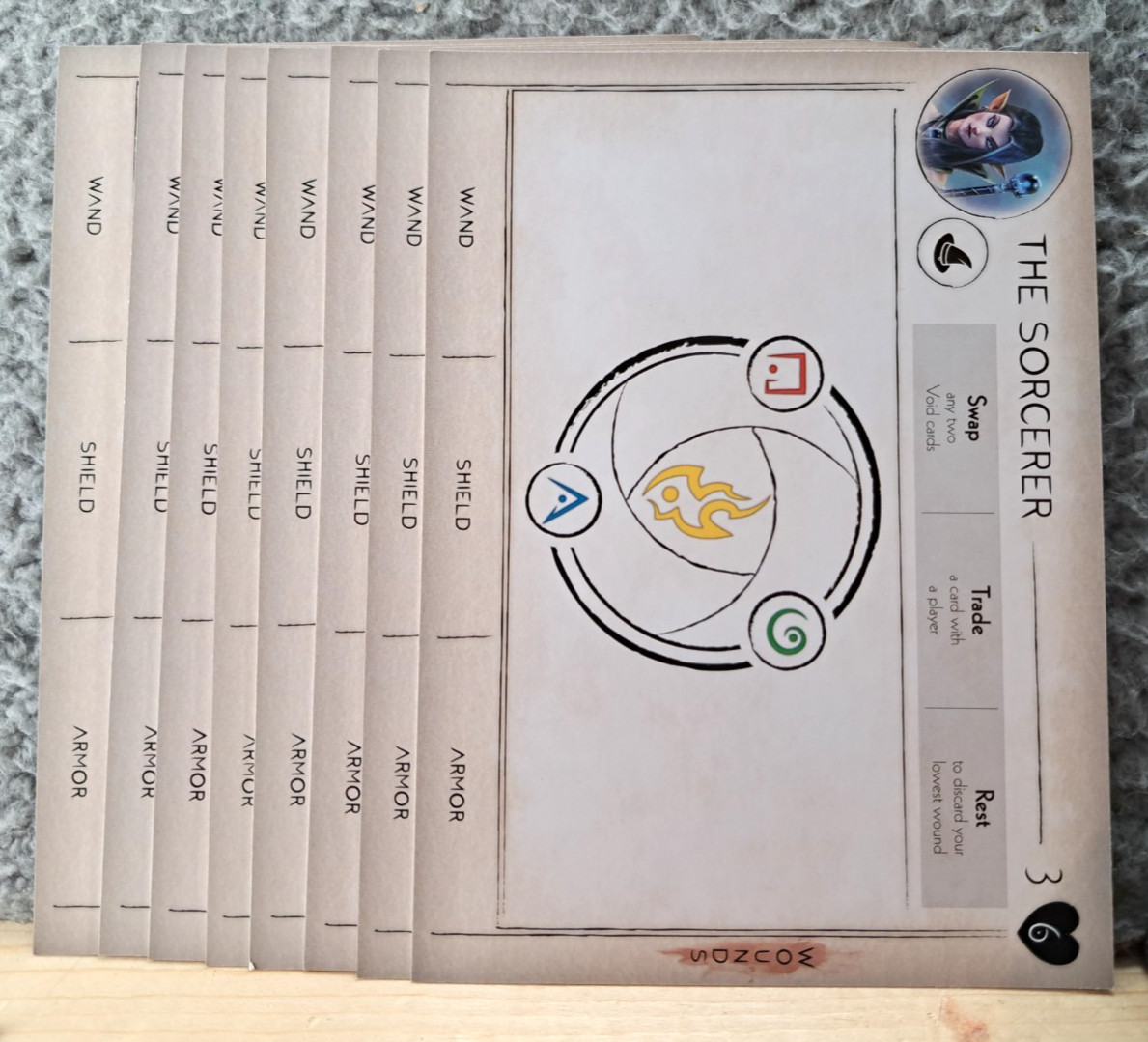 The Banishing Card Game By Wizkids Sean Rumble RPG Style Co-op 2017 COMPLETE