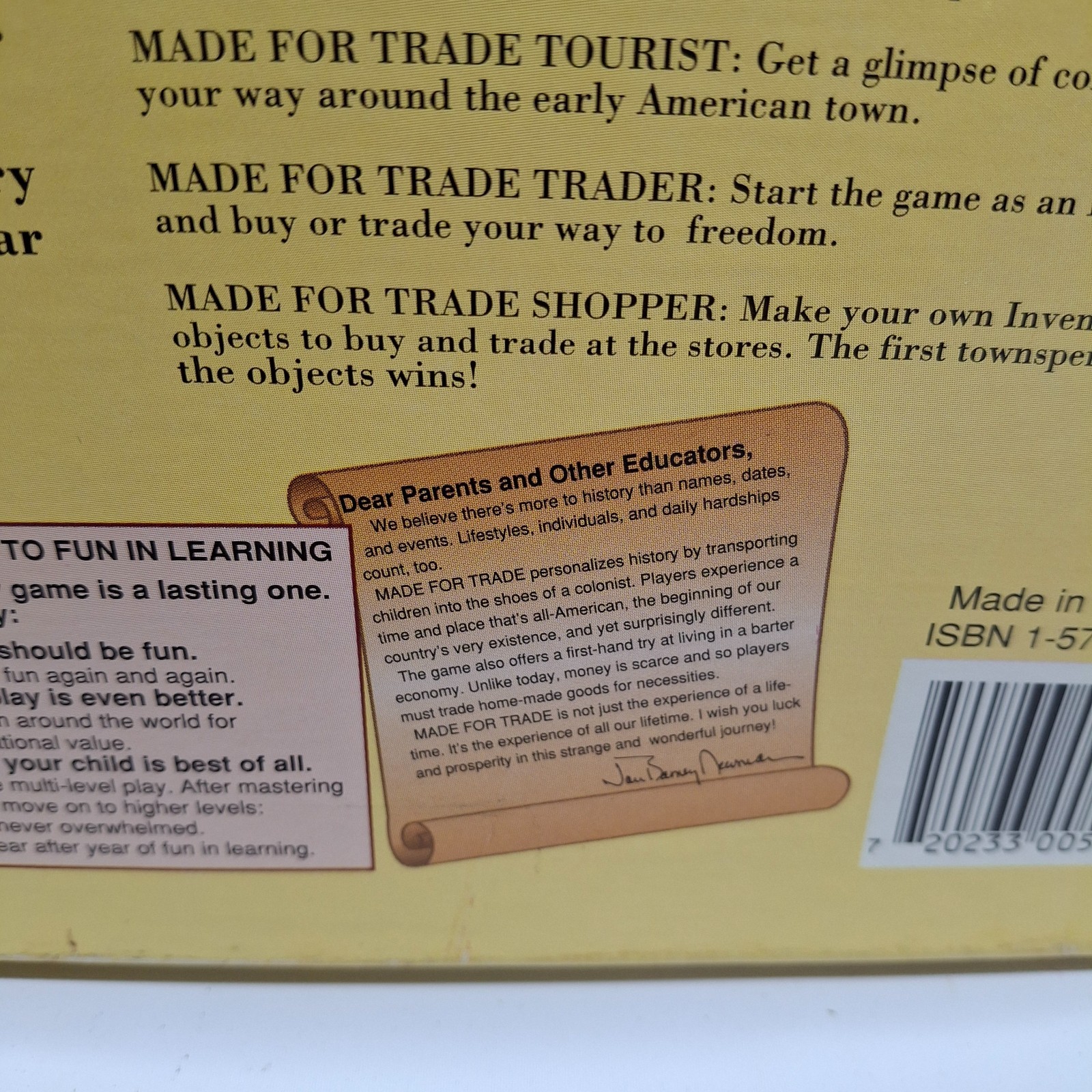 Made For Trade Homeschool Educational A Game Of Early American By Aristoplay