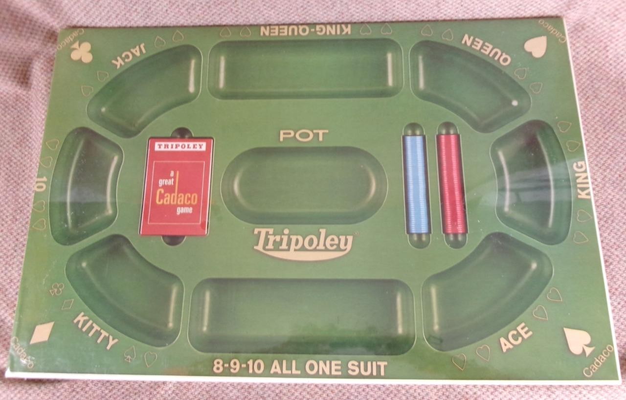 Vintage 1968 Cadaco TRIPOLEY No. 300 Special Edition Game Michigan Rummy Sealed