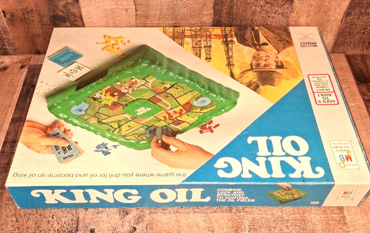 Vintage Milton Bradley King Oil 1974 Complete No. 4410 Nice Please Read