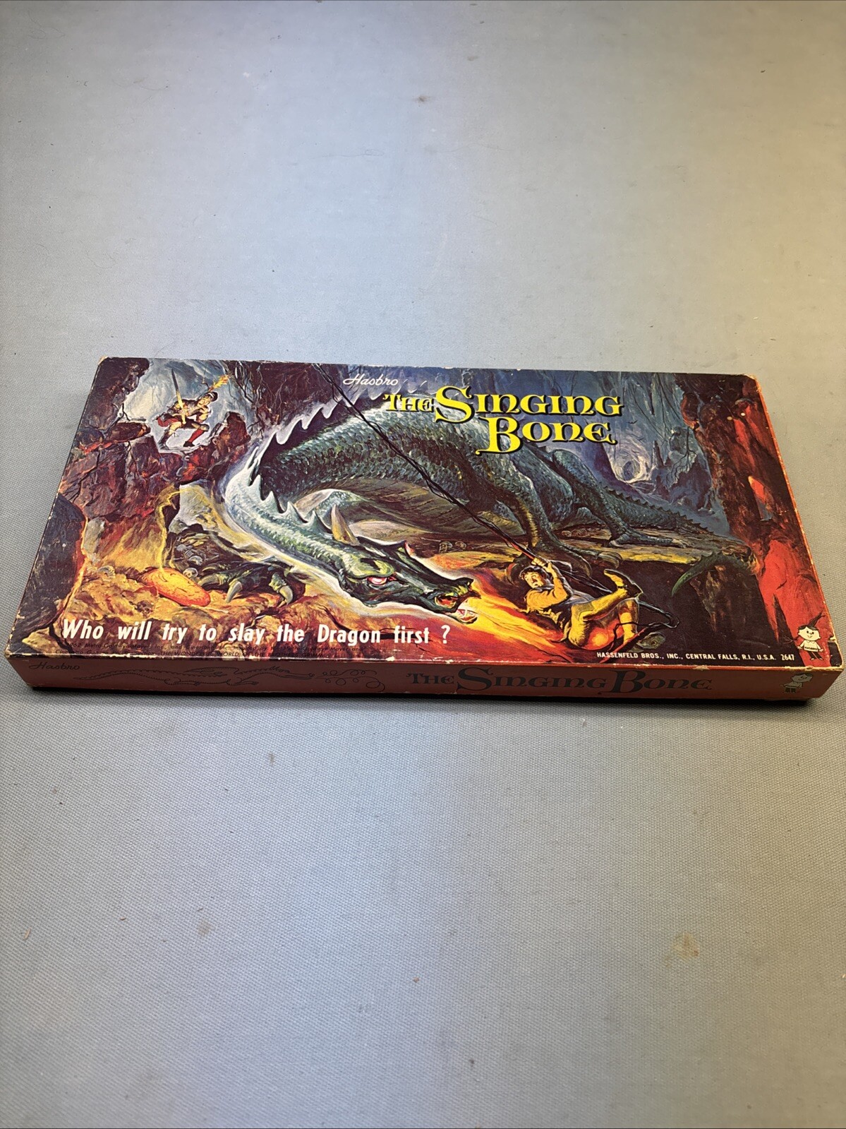 1962 THE SINGING BONE DRAGON BOARD GAME HASBRO HASSENFELD BROS FANTASY Complete
