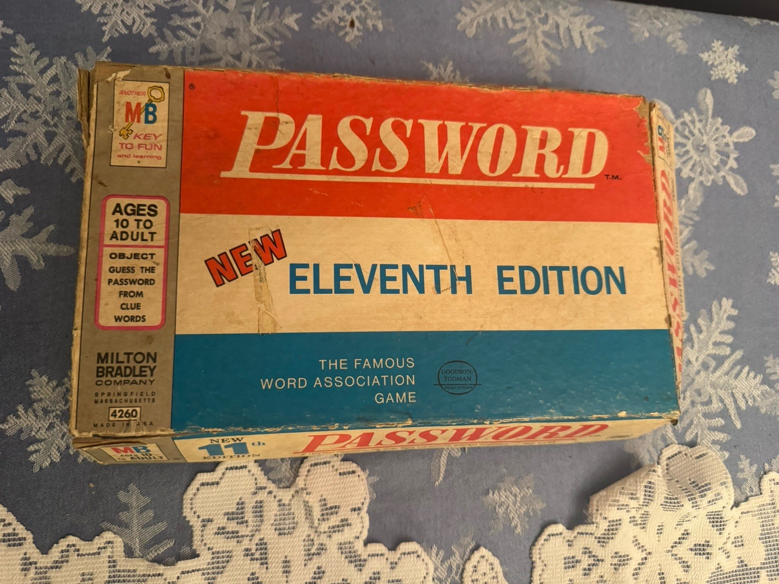 Vintage 1970 Password Game New 11th Edition Milton Bradley Complete #4260