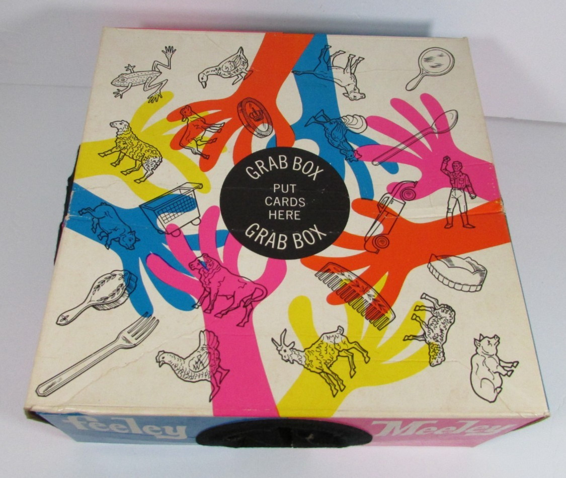 Vintage Feeley Meeley Board Game Milton Bradley 1967 Grab Box Incomplete