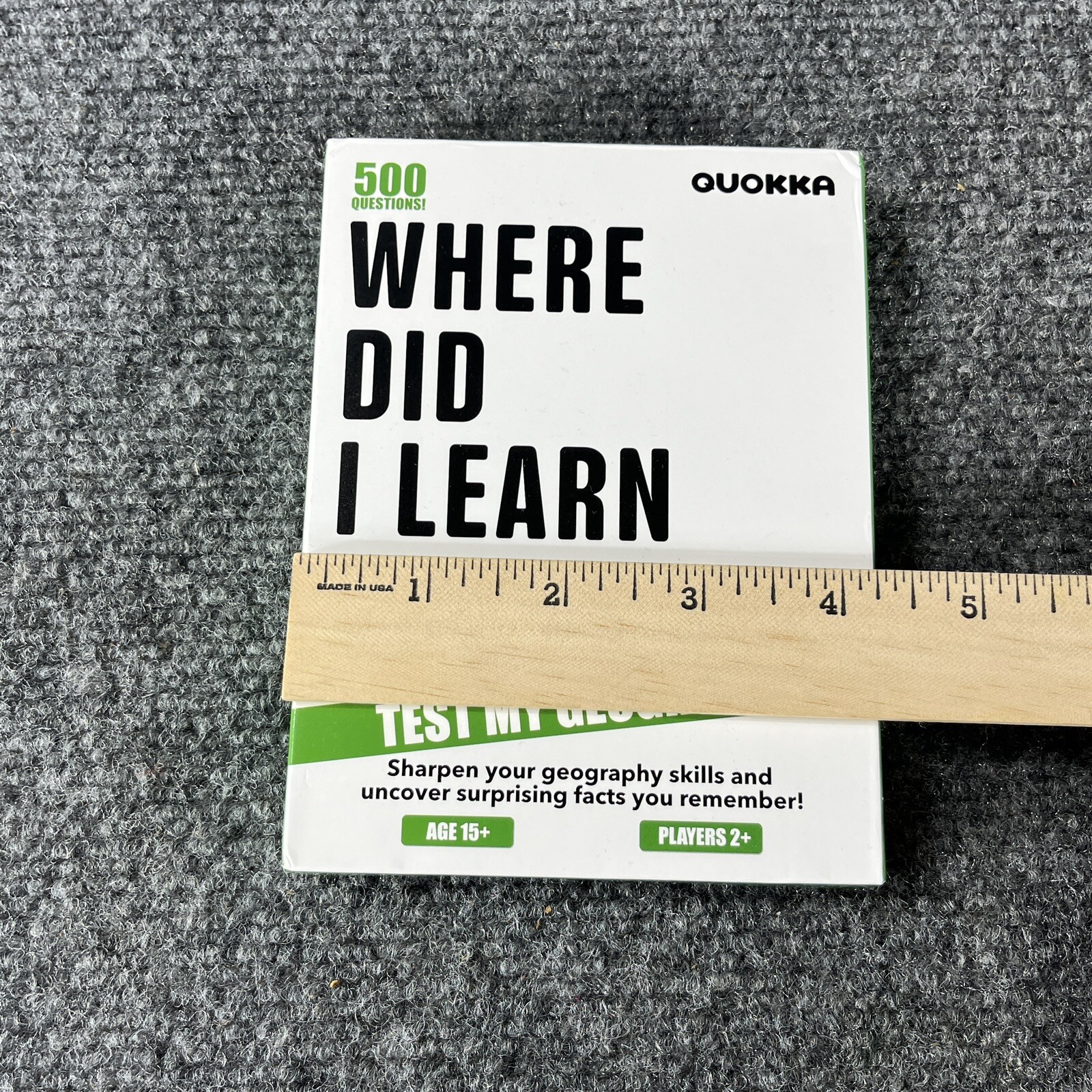 Where Did I Learn That Trivia Cards Game Test My Geography Quokka 2024 Adult 15+