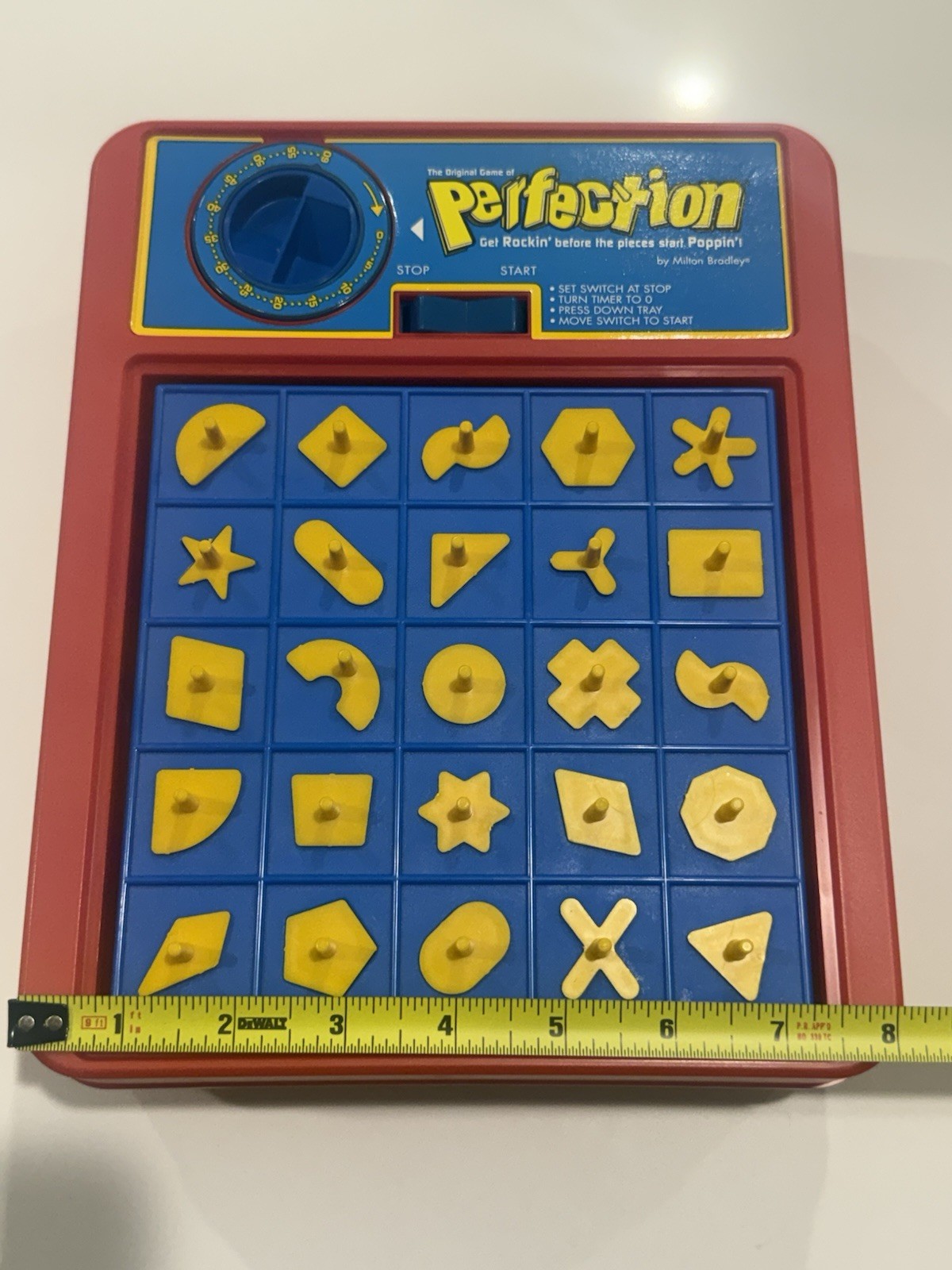 2006 Perfection Board Game Complete Tested Working Hasbro MB w/ Box Instructions