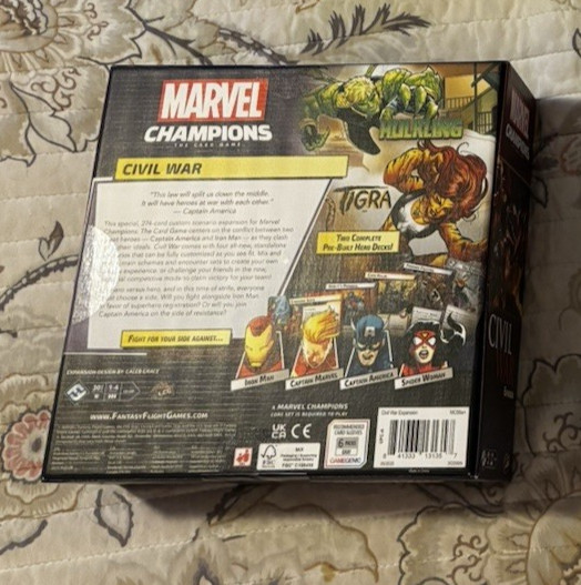 FFG Marvel Champions LCG Civil War Expansion, NEW & SEALED!