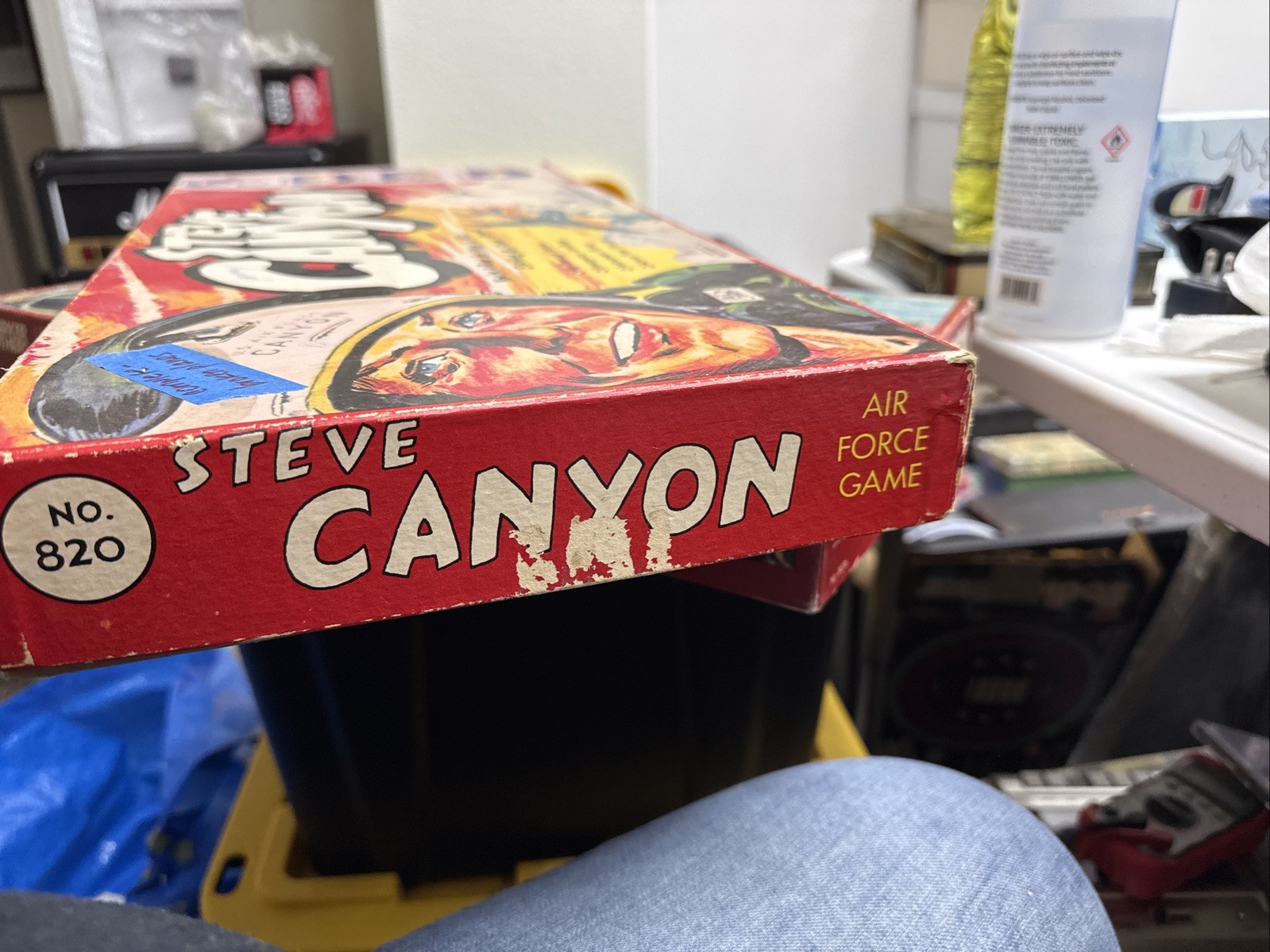 Lowell Toys Boardgame Steve Canyon Box Fair/VG
