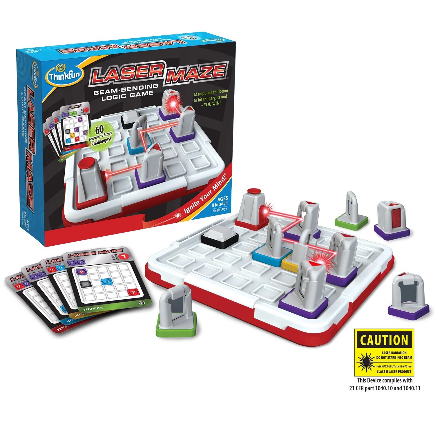 ThinkFun Laser Maze Beam Bending Logic Game New & Sealed Ignite Your Mind 8-99