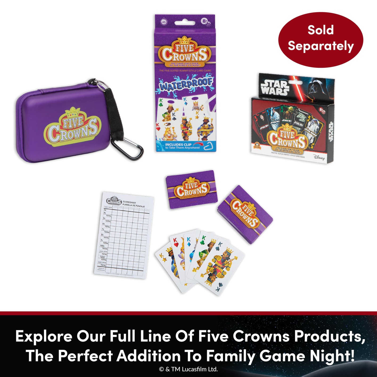 Five Crowns Card Games Star Wars – Family Games Night – Card Games for Families