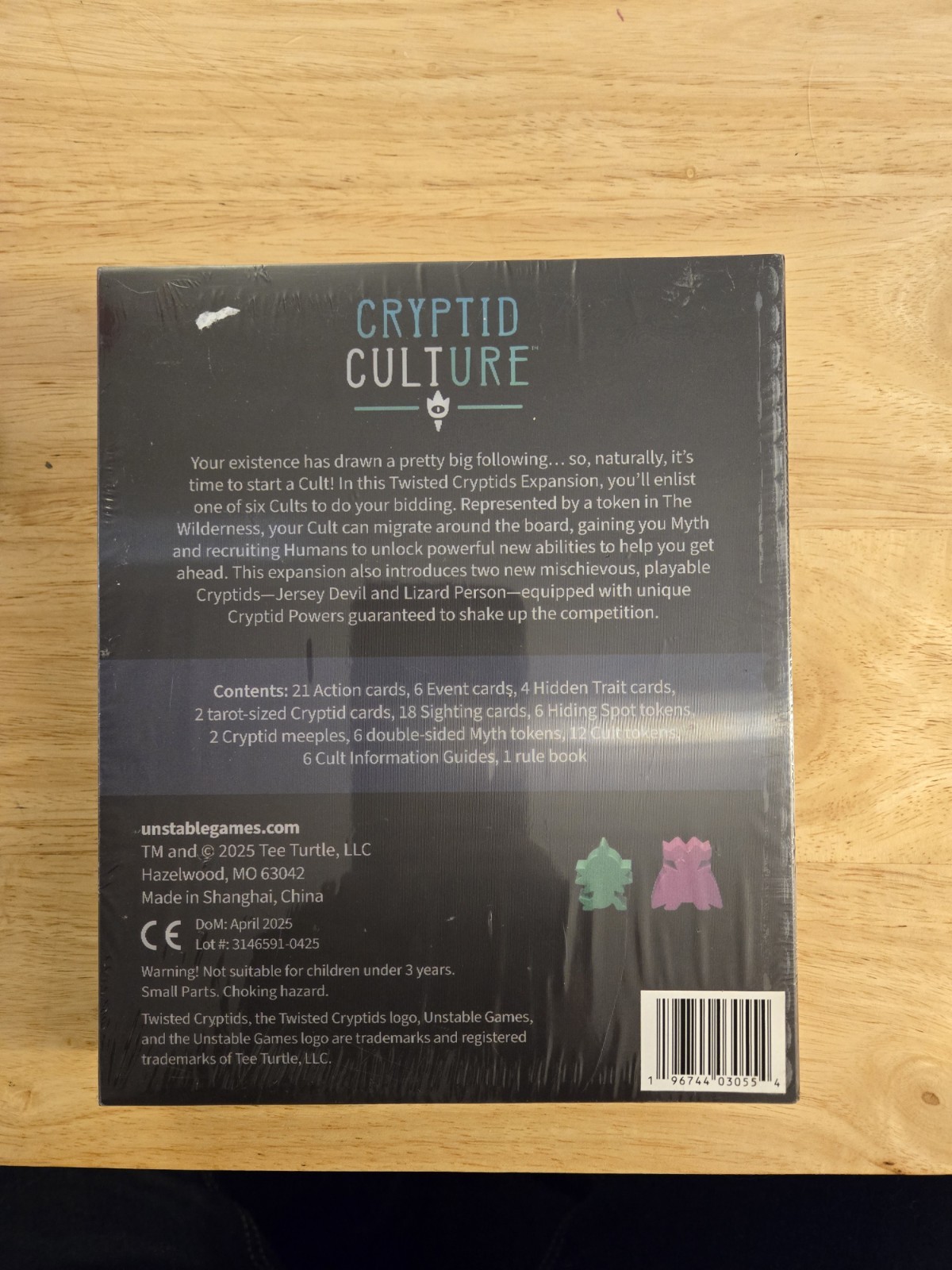 Unstable Games Twisted Cryptids Cryptid Culture Expansion Pack – Strategy Game