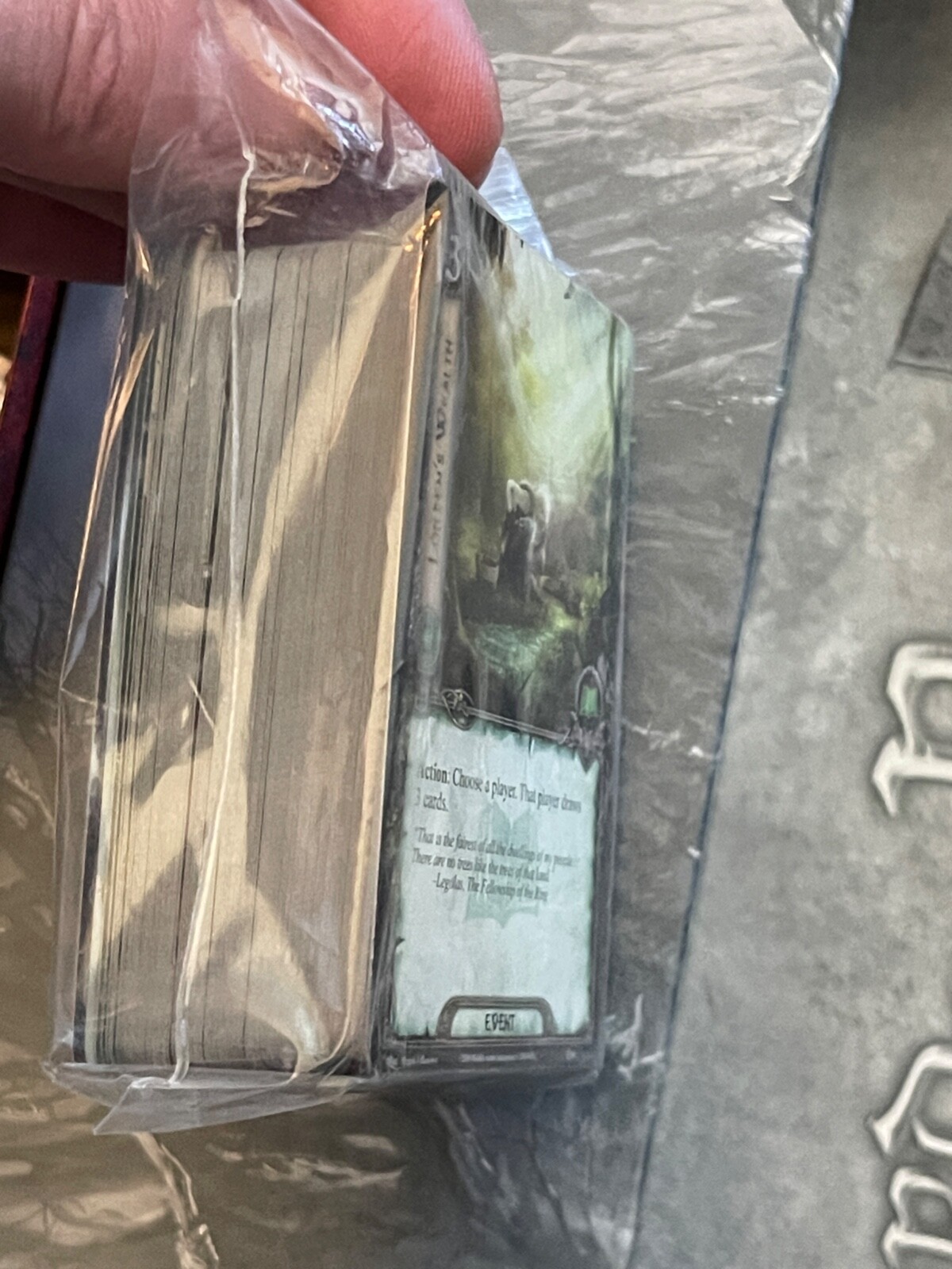 Lord of the Rings Card Game Fantasy Flight LOTR Living 100% UNPUNCHED In Box