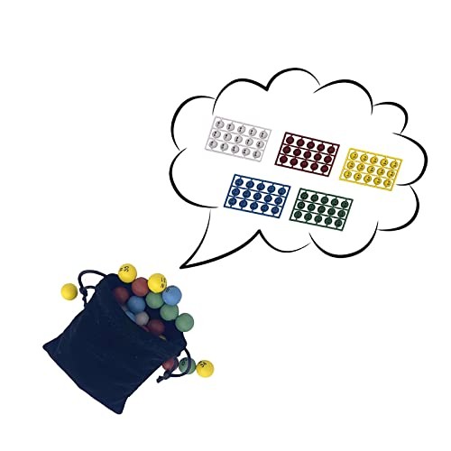 Deluxe Bingo Game Set-Includes Bingo Cage,600 Colorful Bingo Chips with a