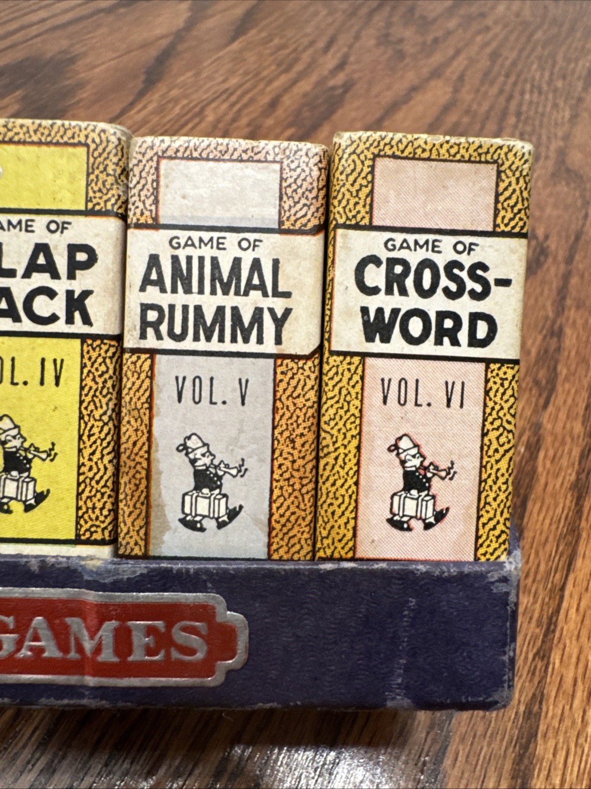 Vintage 1930s Russell Library of Games Set of 6 Complete Miniature Card Games US