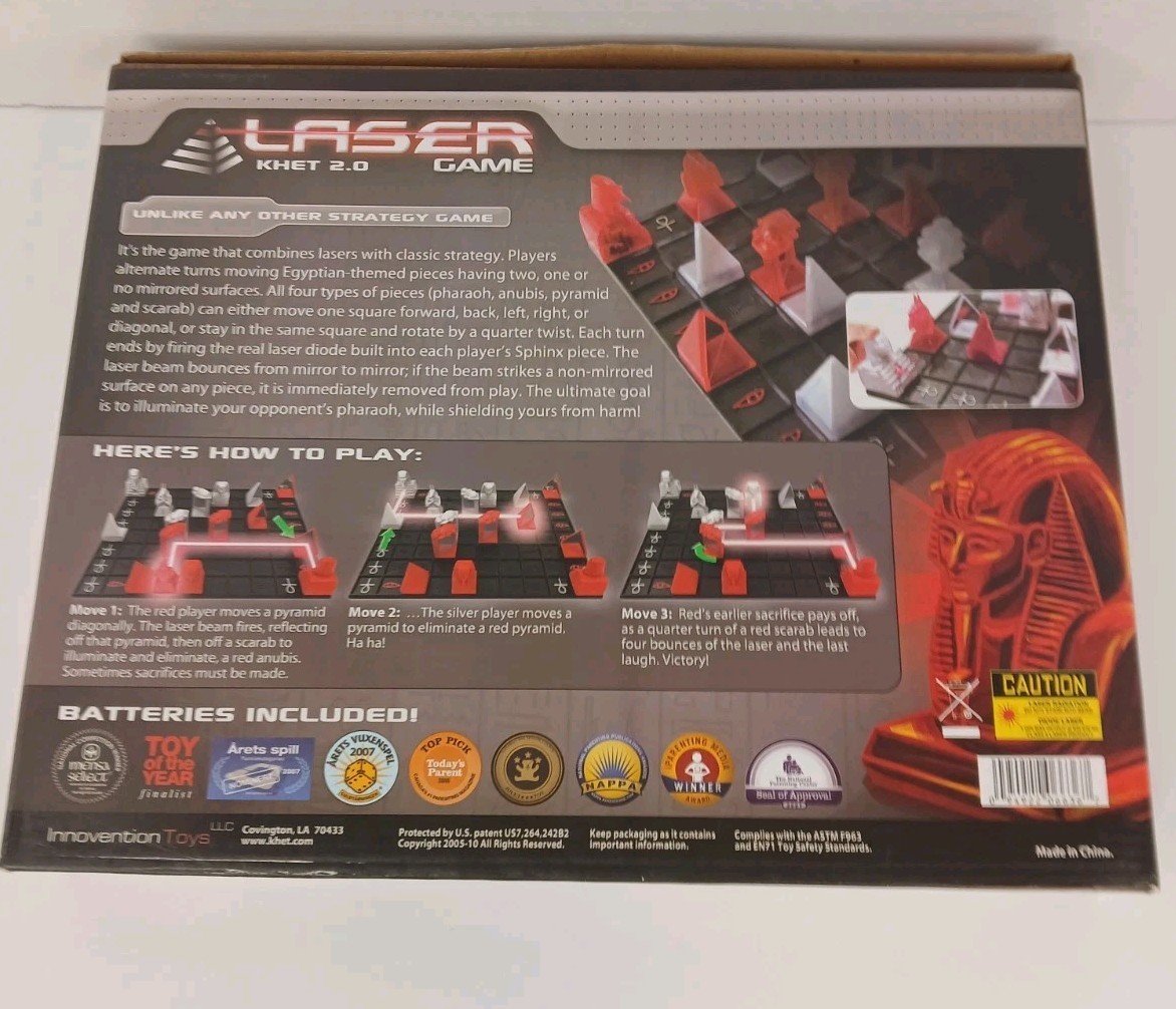 Laser Khet 2.0 Strategy Board Game Mensa Select Tested