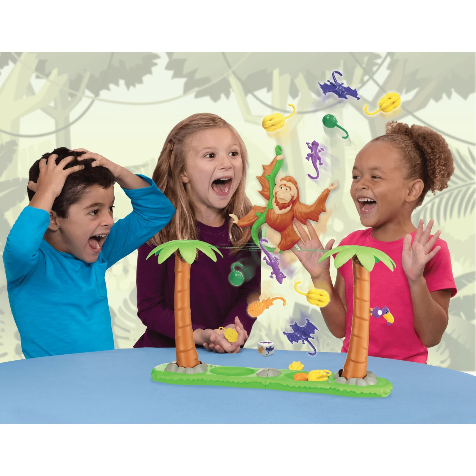 PlayMonster Orangutwang Game – Family Balancing Action Game – Monkey Surprise –