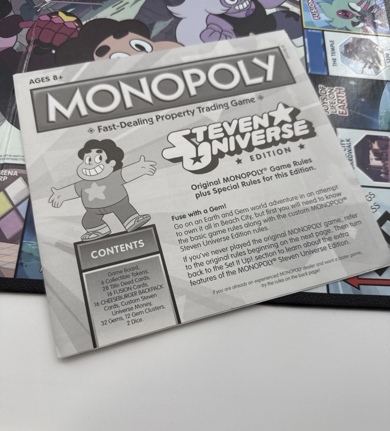 Steven Universe Edition Monopoly Board Game Cartoon Network Missing 2 Tokens