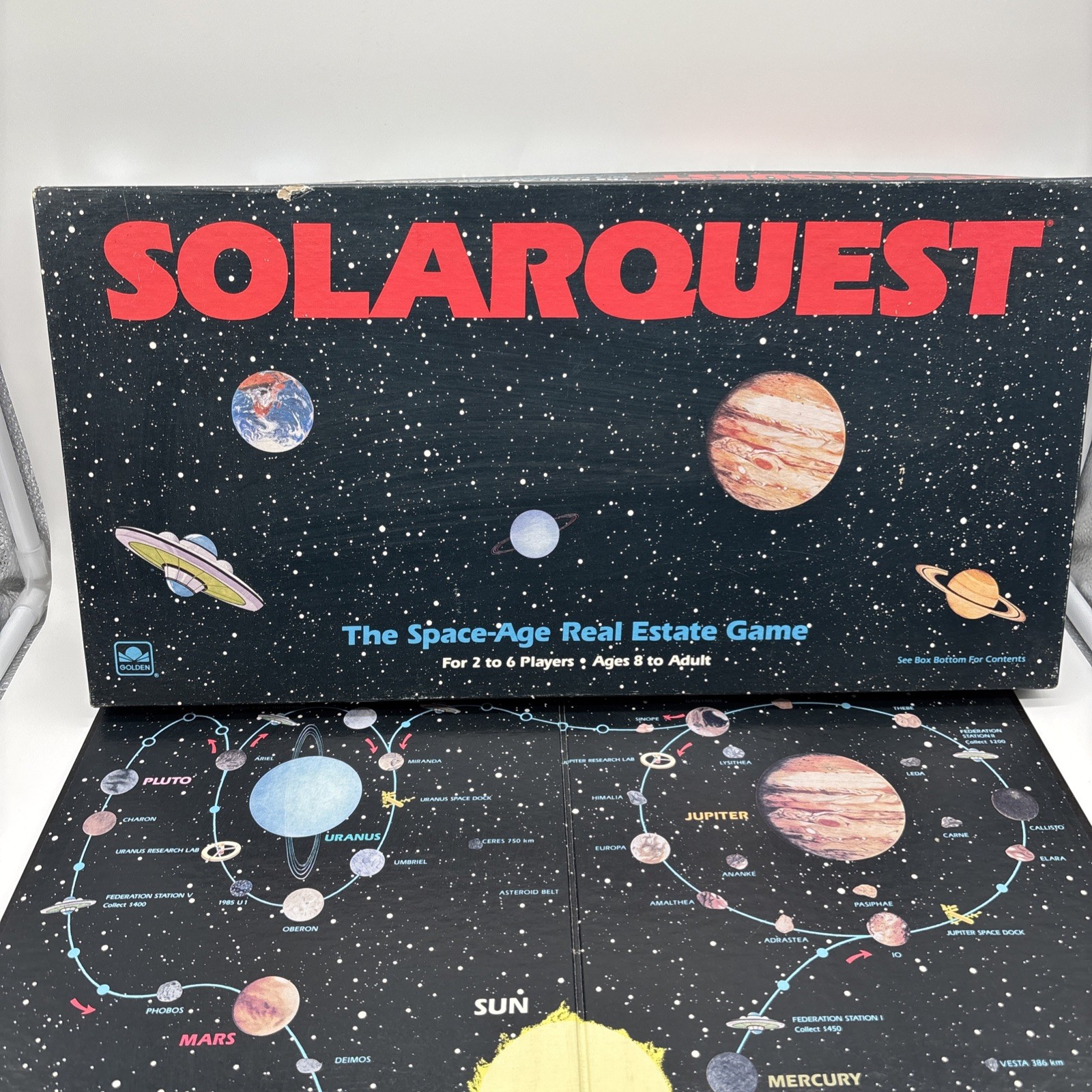 1986 Solarquest Game by Golden Complete in Great Condition Condition Rare Unique