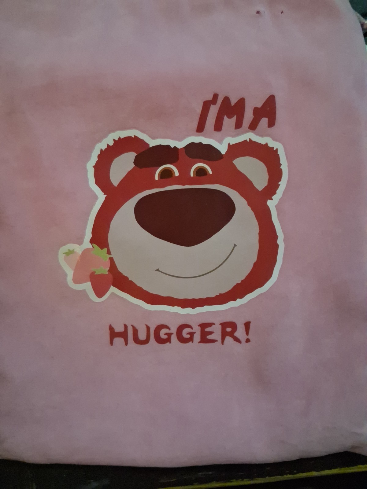 Pink Toy Story Lotso Hugging Bear Mahjong Set With Carry Bag Travel Size