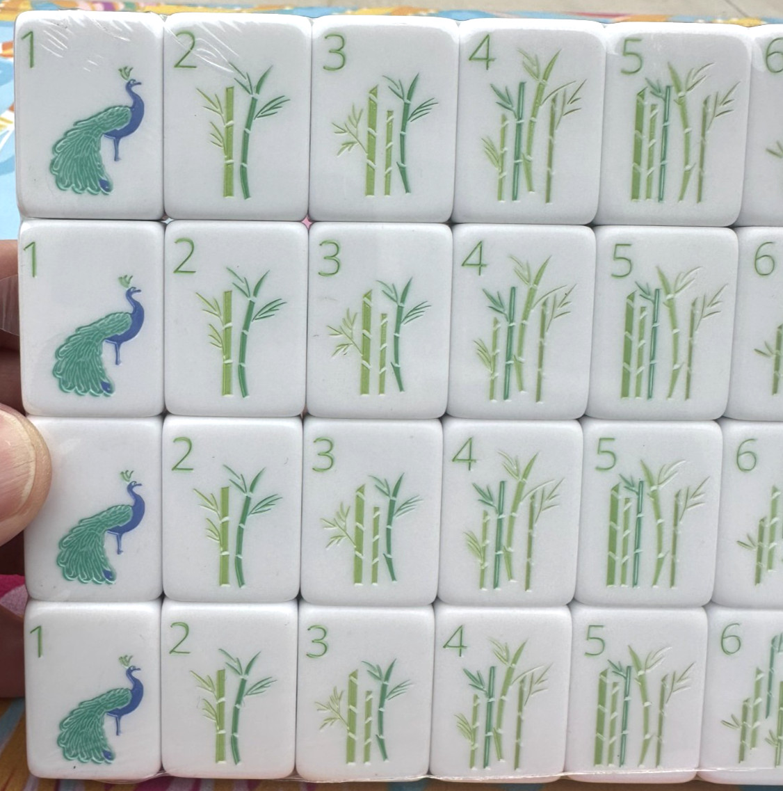 LIM0NCELLO 4 Layer Acrylic Mahjong Tiles Full American Set 160 Tiles US SELLER!