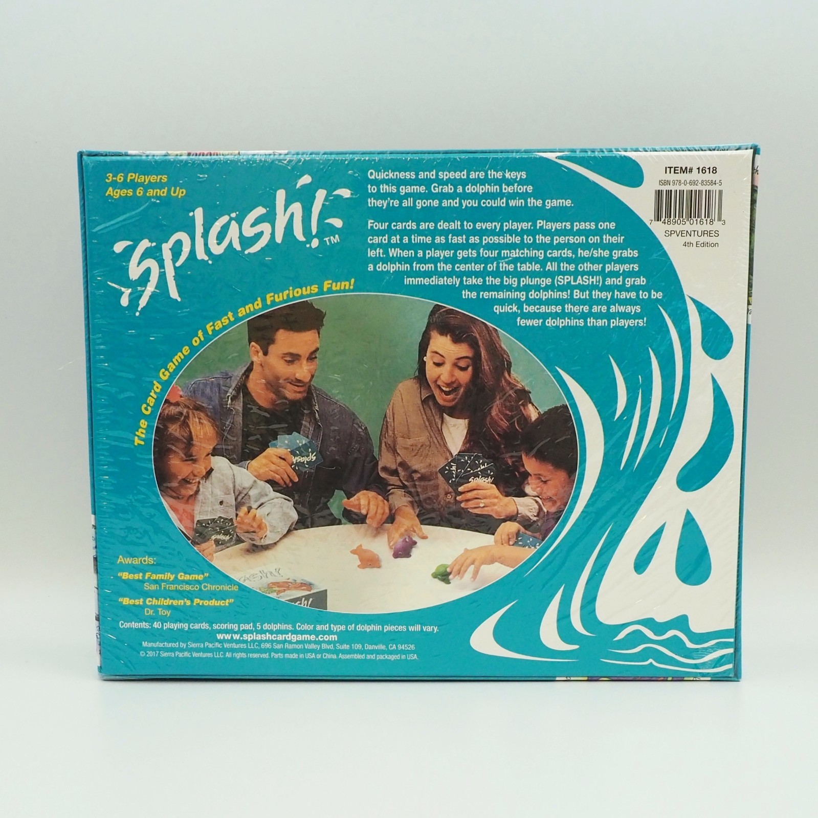 Splash! The Matching Card Board Game 4th Edition Cards 2017 Brand New Sealed