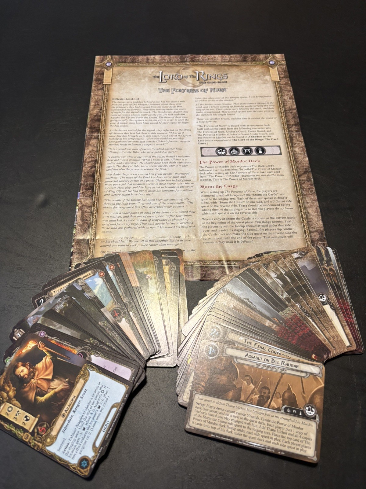 Lord of the Rings LCG – Complete Vengeance of Mordor Cycle, Expansion + 6 APs