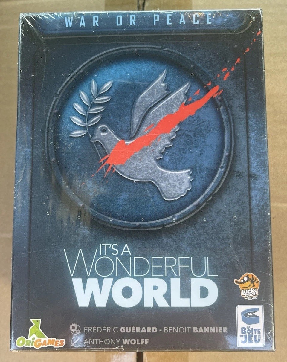 It’s A Wonderful World War Or Peace Expansion Board Game New Sealed Damage