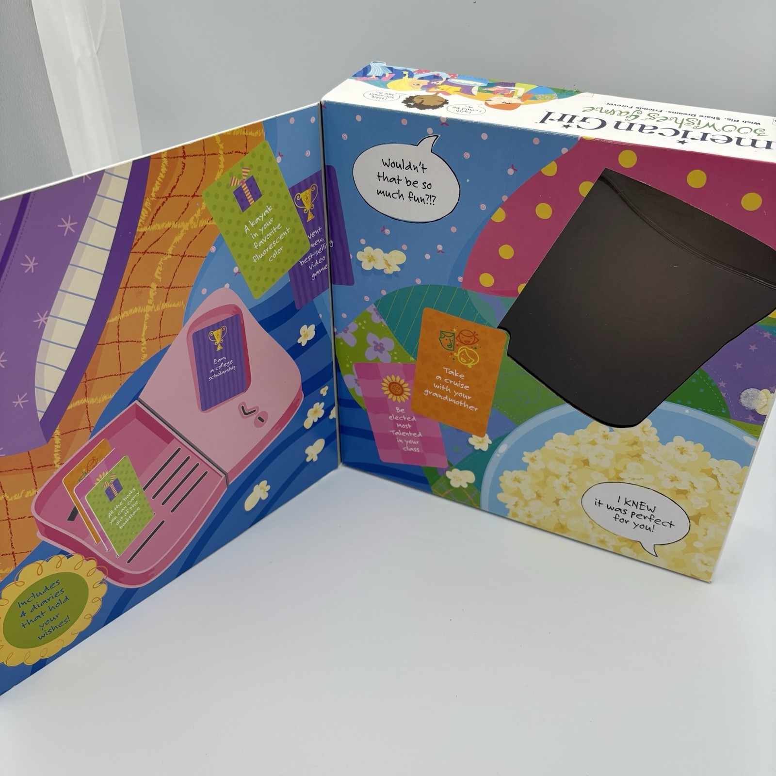 American Girl Doll 300 Wishes Board Game Complete Diary Key Sleepover 4 Players