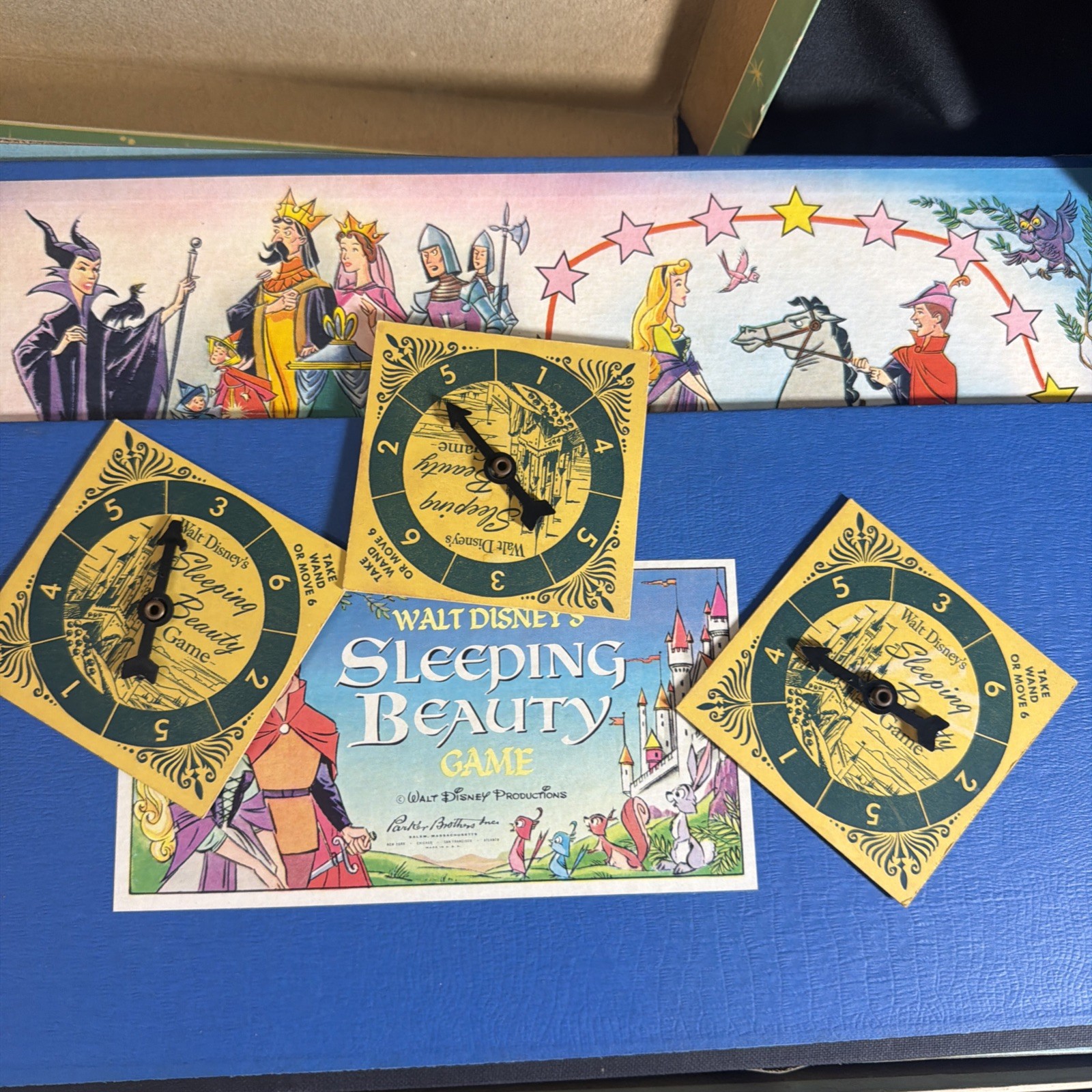 Walt Disney Sleeping Beauty Game 1958 Parker Brothers Almost Complete