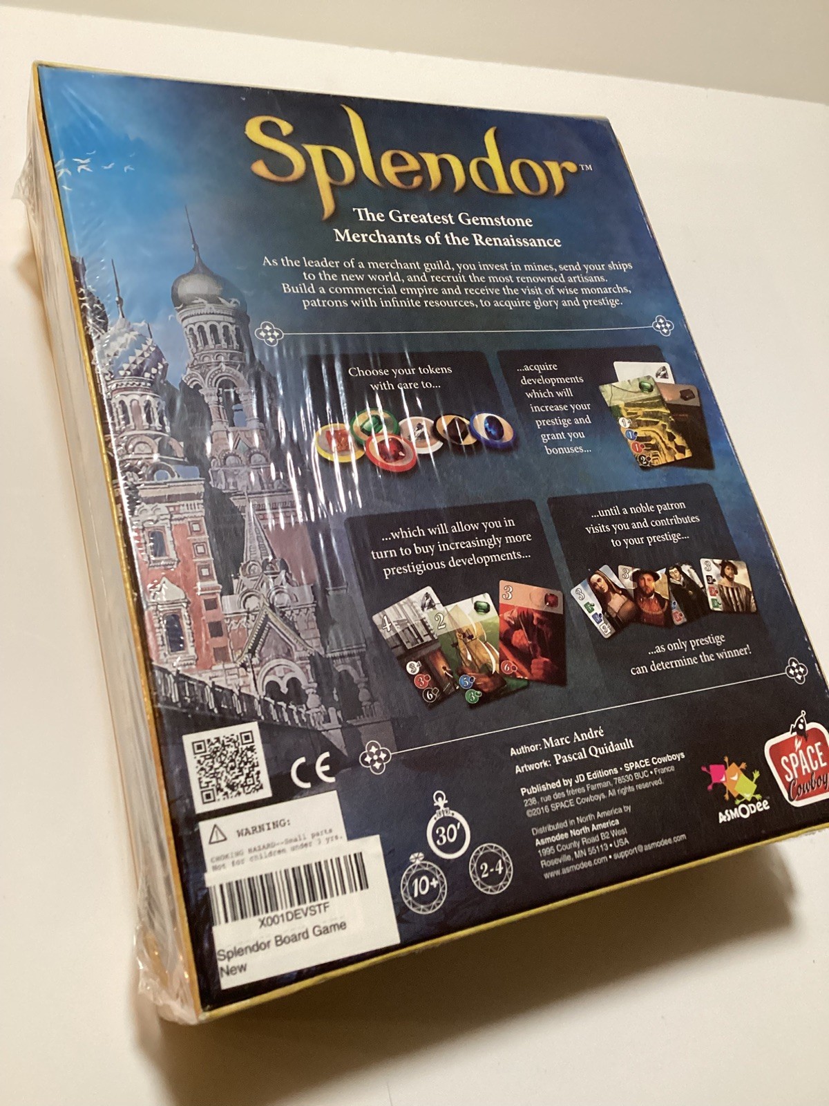 Splendor Board Game SEALED New Space Cowboys Asmodee Golden Geek Award 2014