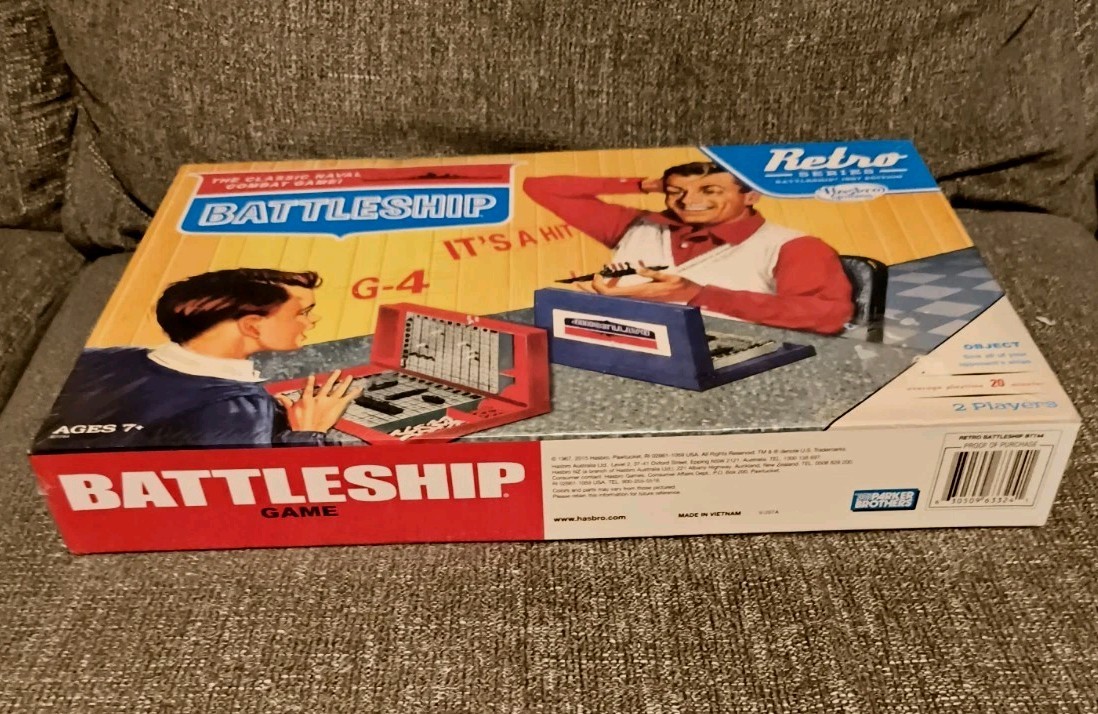 Battleship 1967 Retro Series Hasbro New Factory Sealed