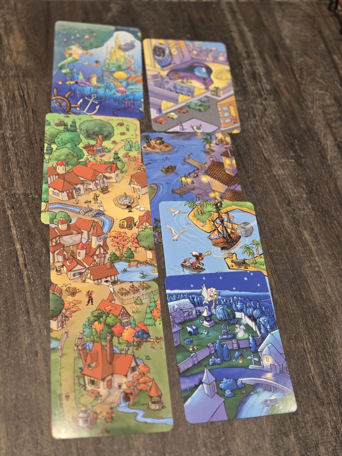 Eye Found It Disney Hidden Picture Card Game Wonder Forge 12 Realms COMPLETE