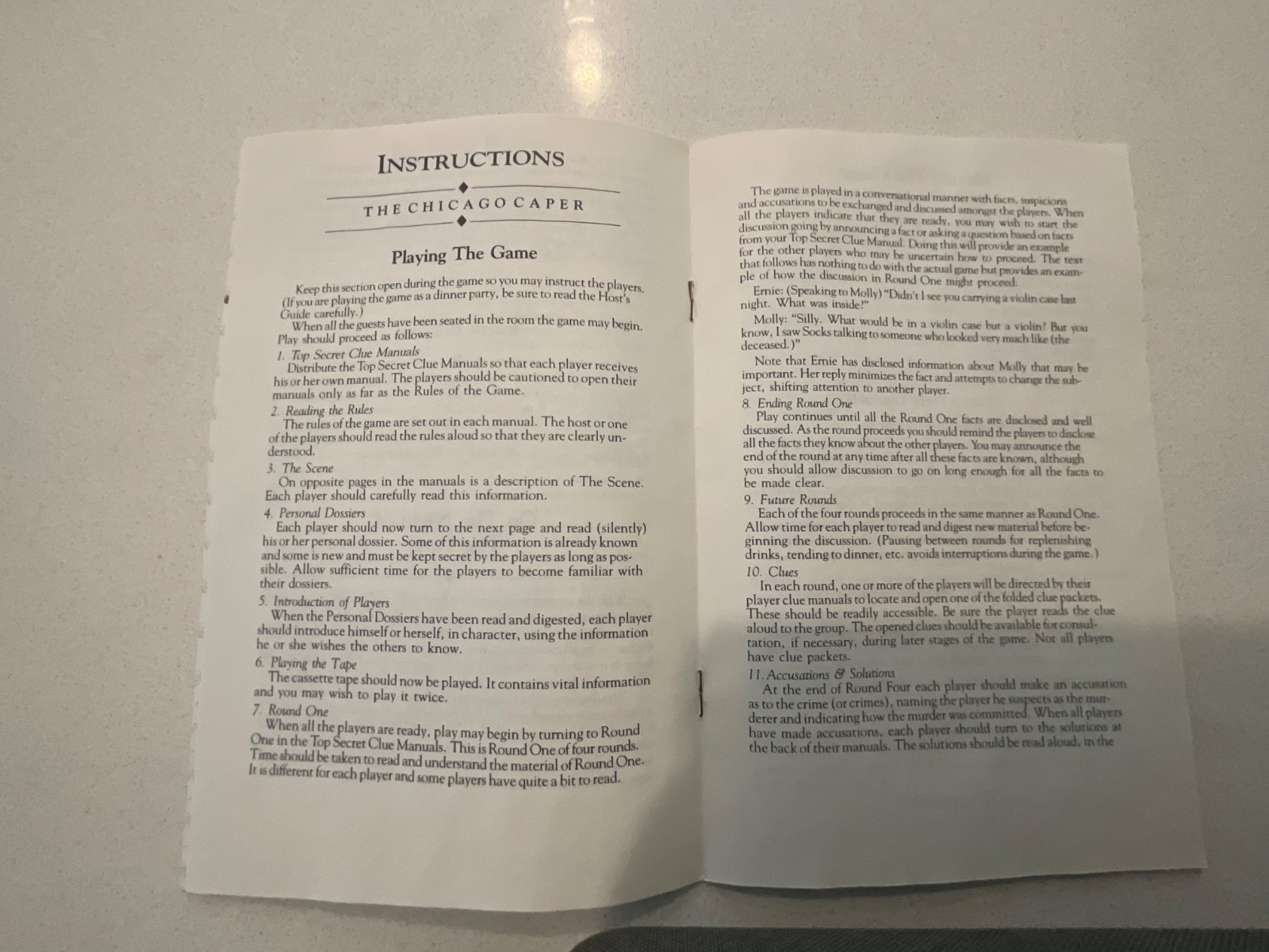 Vintage “How to Host A Murder/The Chicago Caper” Murder Mystery Game