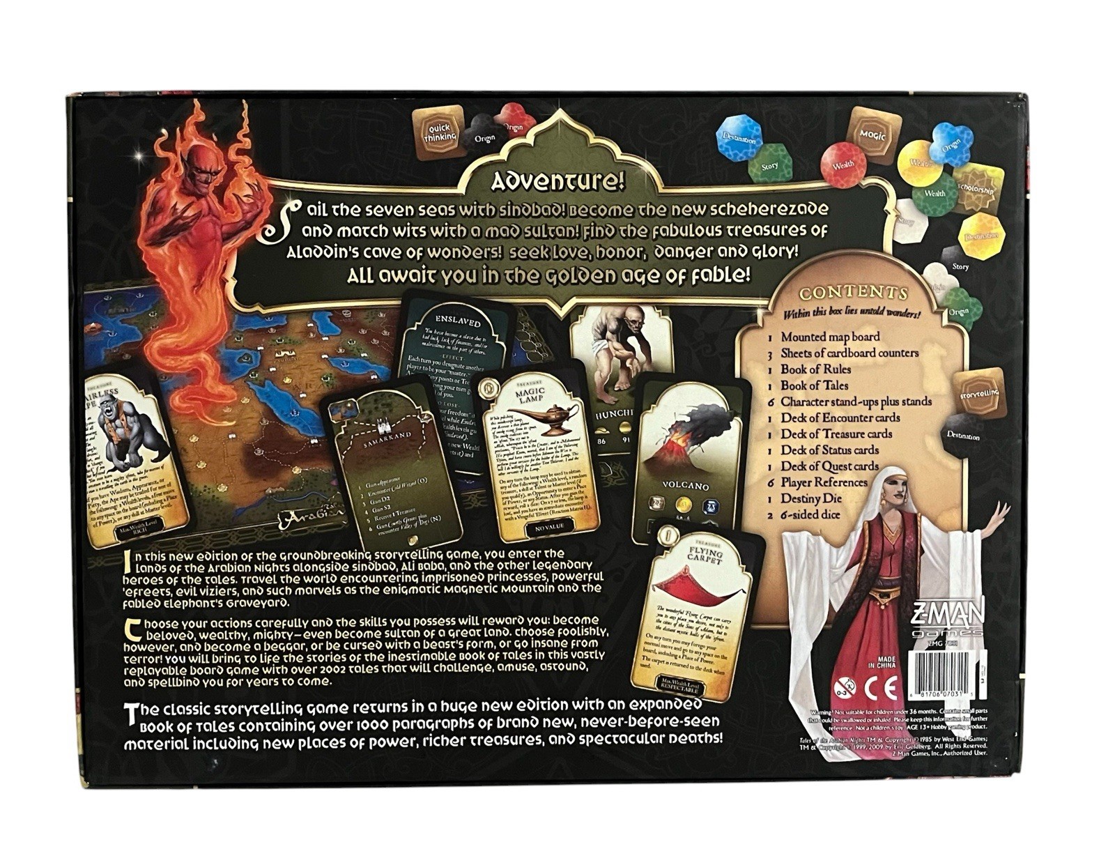Tales of the Arabian Nights • Z-Man ZM7031 • Storytelling Board Game • Complete
